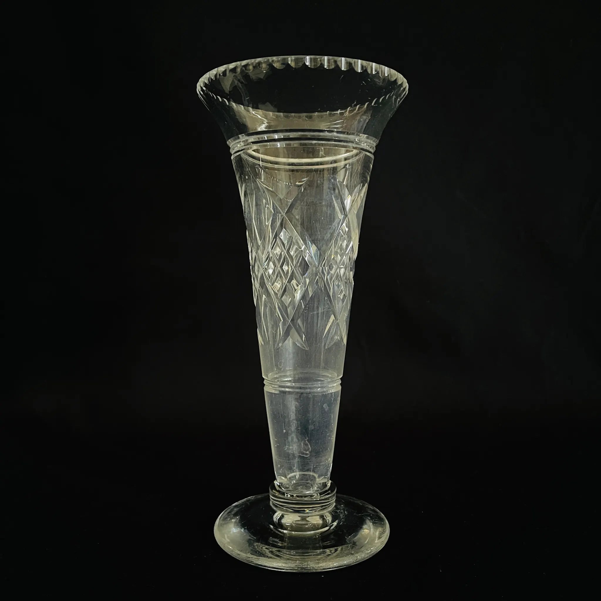 【アンティーク】 フラワーベース / ガラス