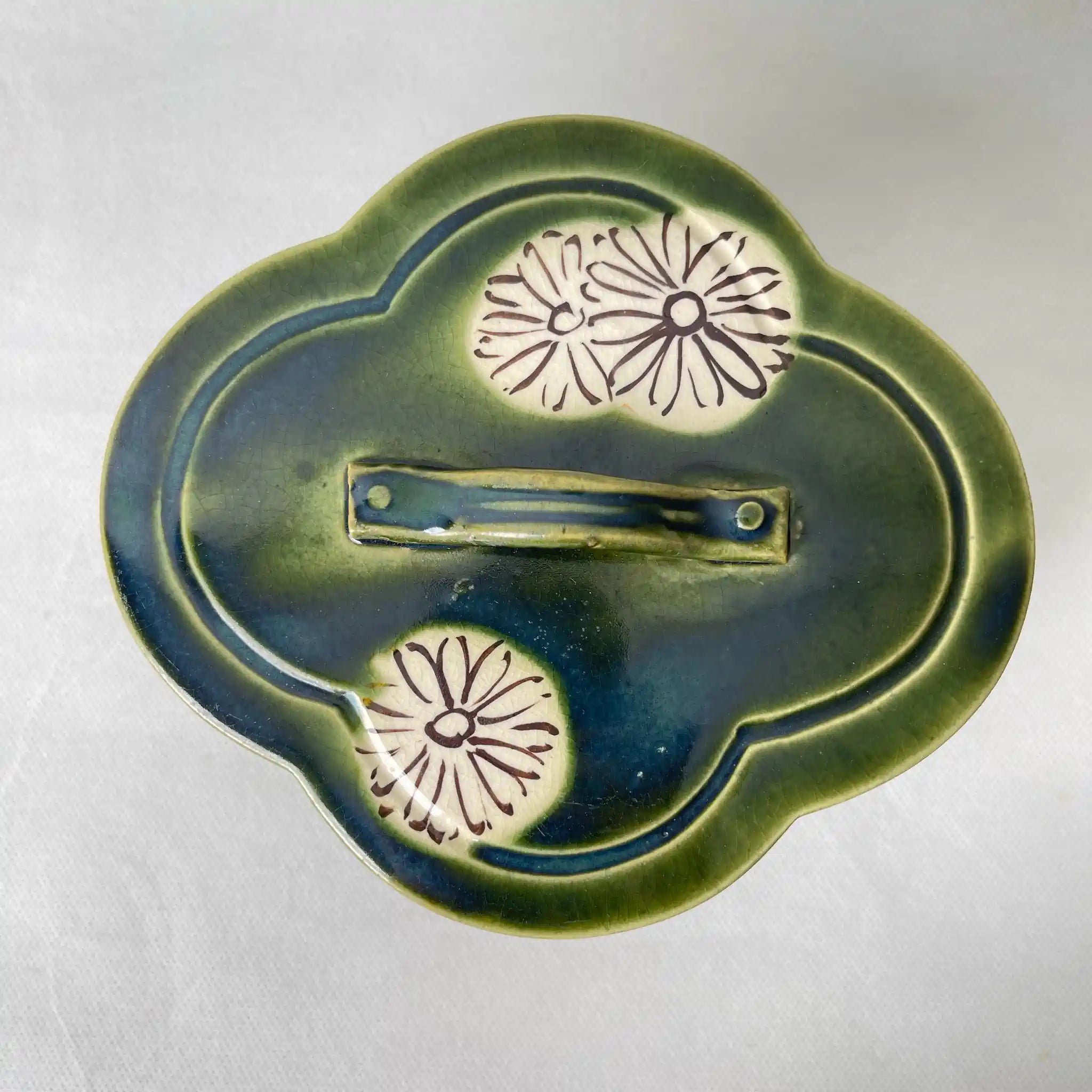 【リユース】 食籠(菓子器) / 陶器 / 日本 / 織部焼 茶道具