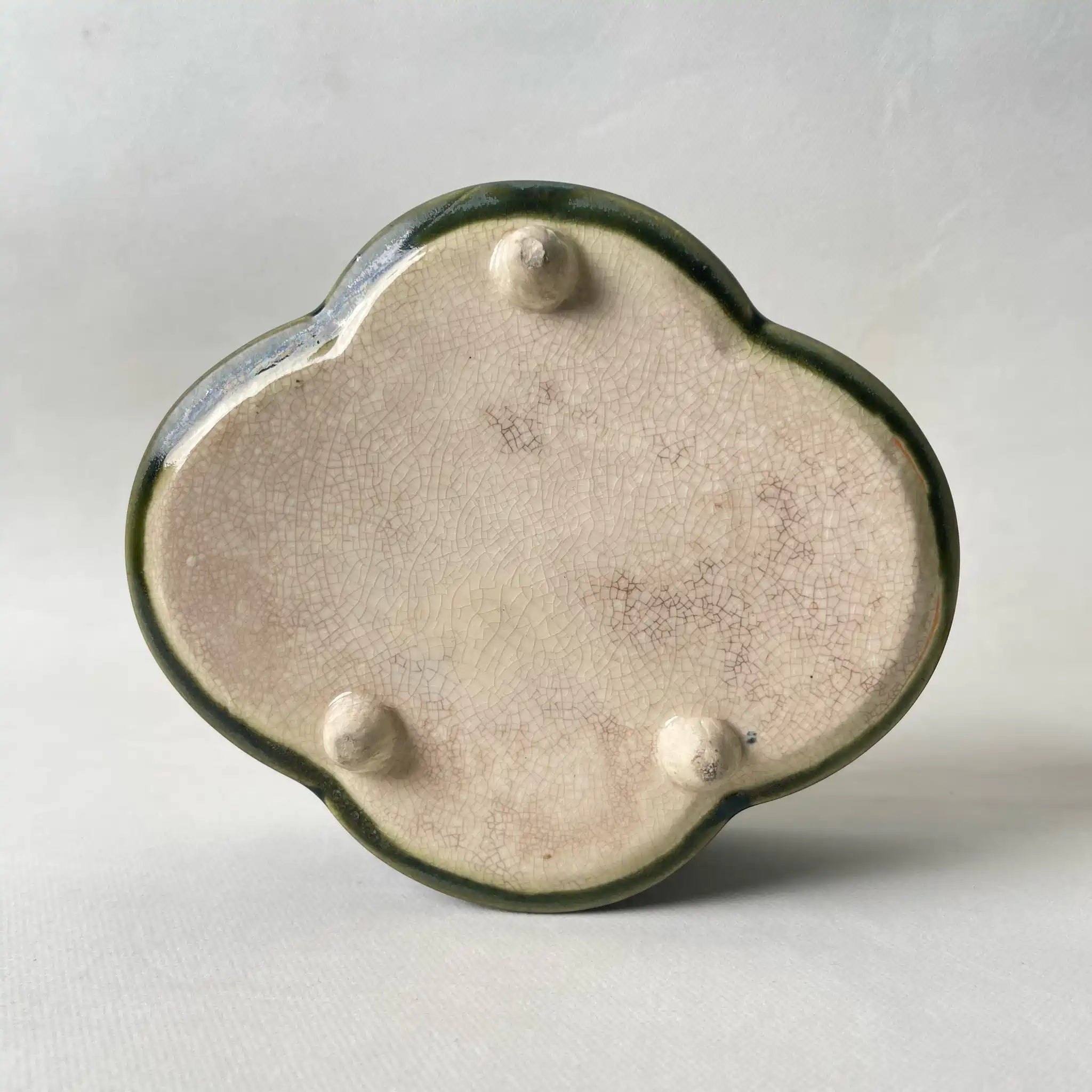 【リユース】 食籠(菓子器) / 陶器 / 日本 / 織部焼 茶道具