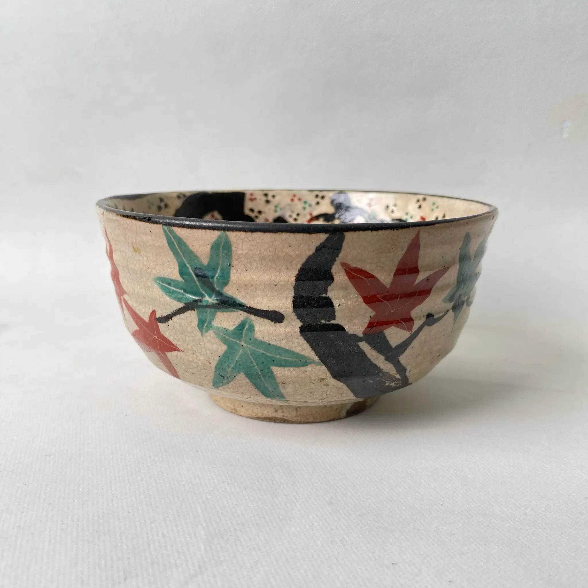 【骨董品】 雲錦手菓子鉢 / 尾関作十郎陶房 二代尾関作十郎 作 / 明治~昭和初期 / 陶器 / 日本 / 犬山焼 雲錦手