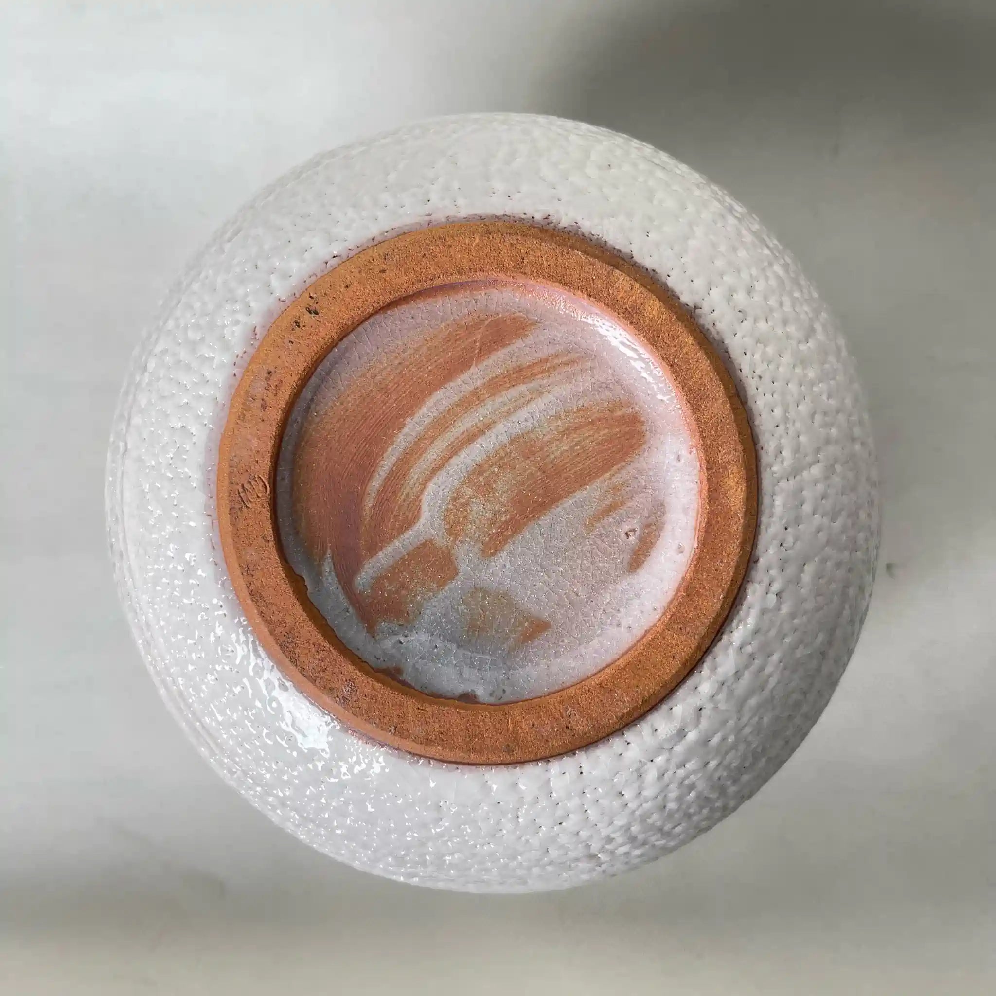【リユース】 花生(花瓶) / 桔梗屋窯 桑原小三郎 作 / 志野花瓶 / 磁器 / 日本 / 美濃古窯 / 箱付き