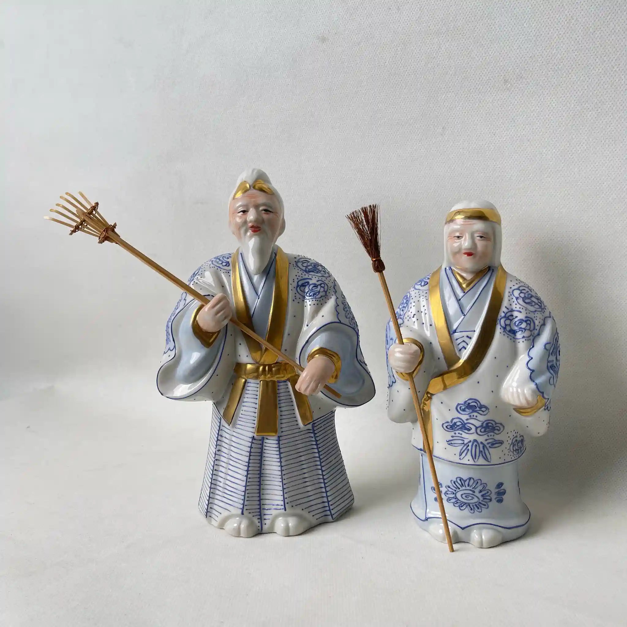 【リユース】 高砂人形 / 陶幸窯 / 九谷焼 / 陶磁器 / 日本 / 箱付き