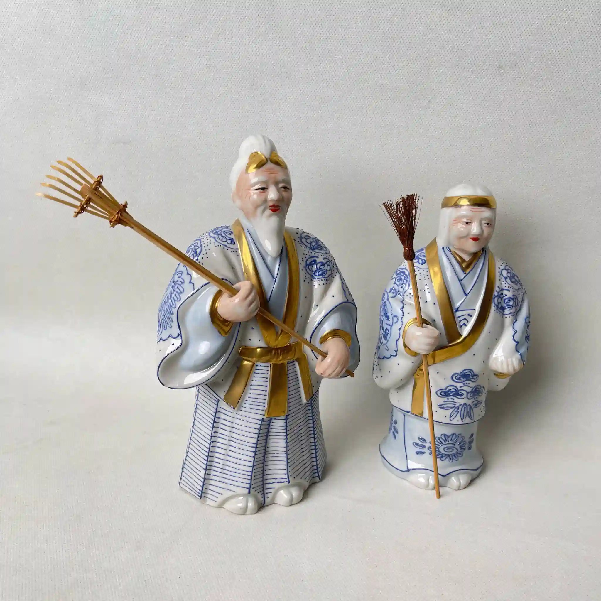 【リユース】 高砂人形 / 陶幸窯 / 九谷焼 / 陶磁器 / 日本 / 箱付き