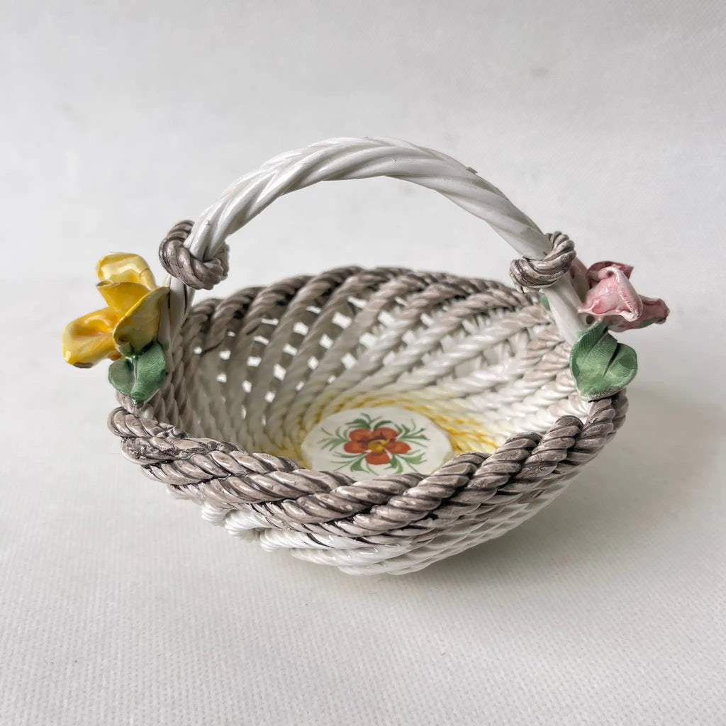 陶器製バスケット(小物入れ) / 1980年〜1990年代 / 陶器 / イタリア