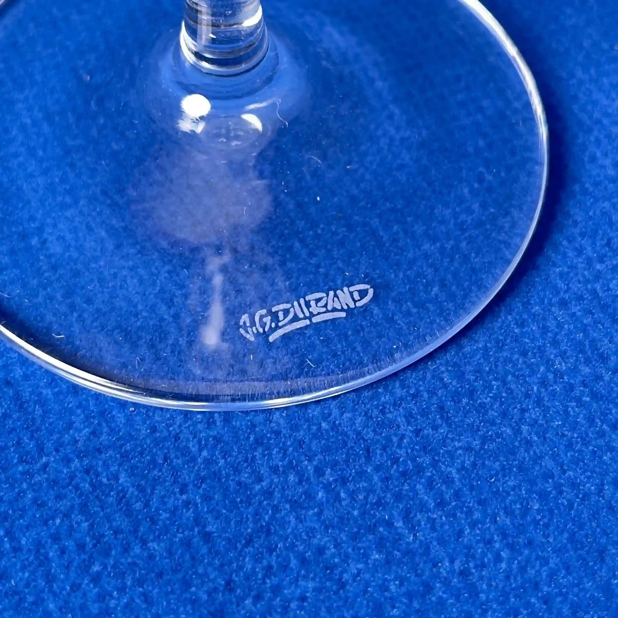 【リユース】 シャンパングラス 2P / J.G.DURAND(J.G.デュラン) / クリスタルガラス / フランス / 酸化鉛24%配合 / 箱付き