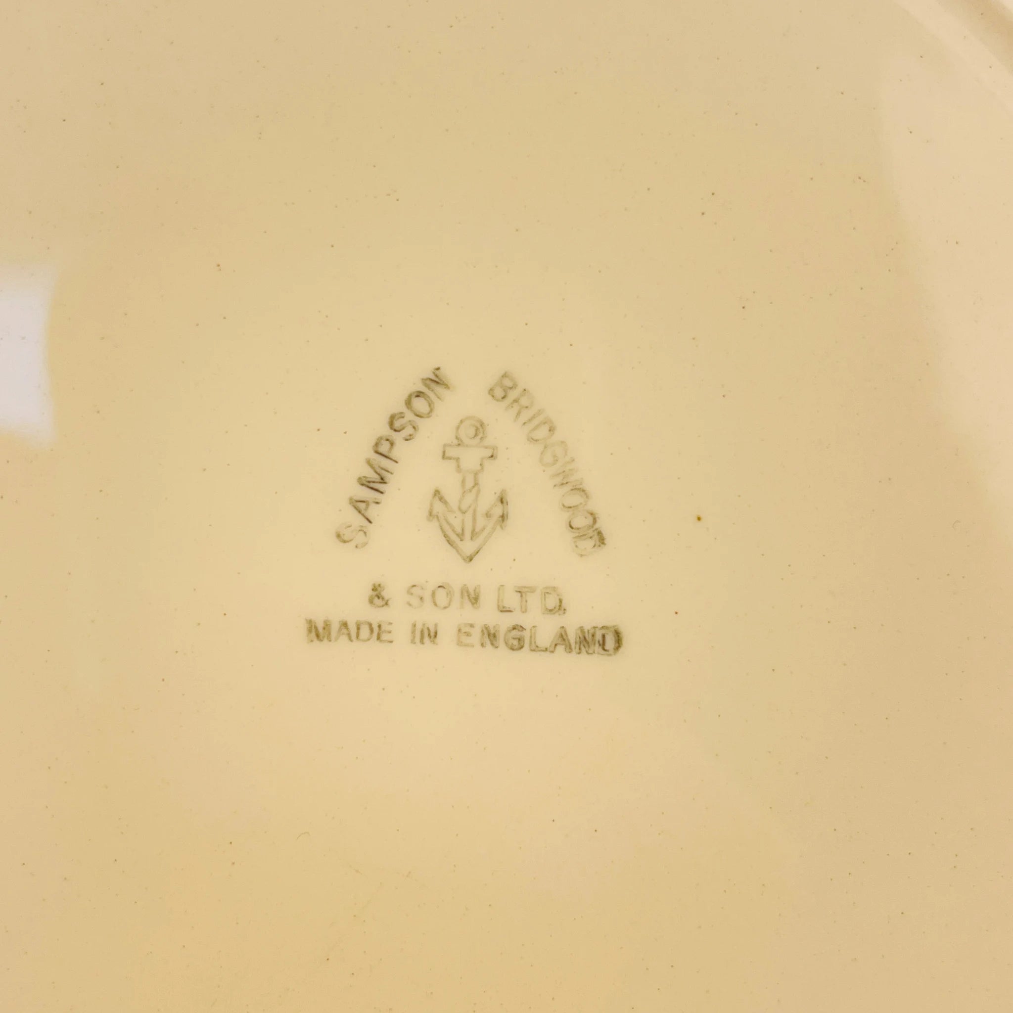 Vintage Plate / Sampson Bridgwood & Son / UK