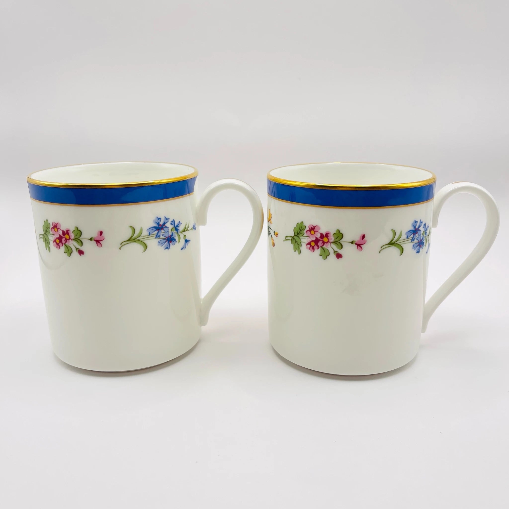 【リユース】 マグカップ 2P / TIFFANY / Floral(フローラル) / Bone China / 未使用,箱あり