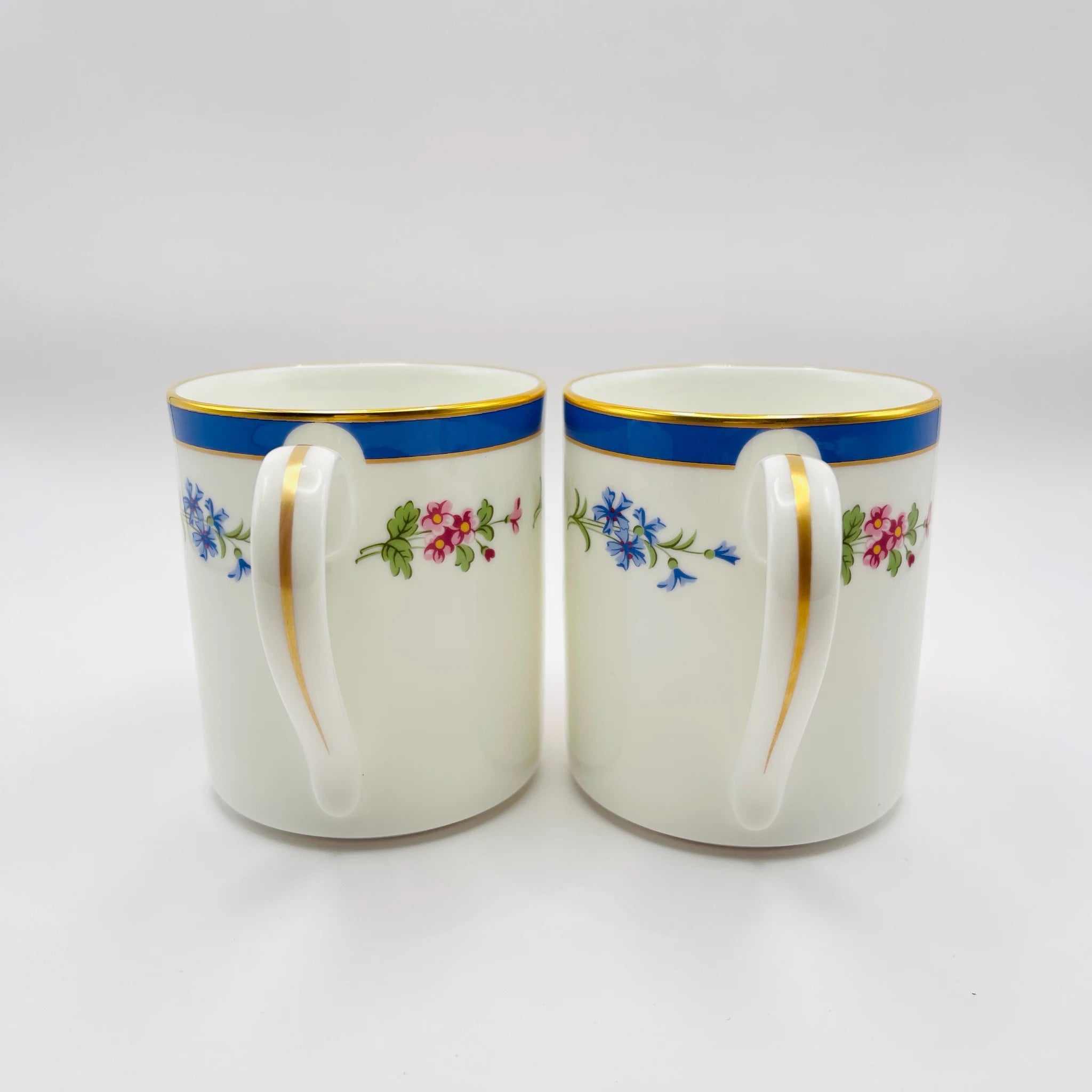 【リユース】 マグカップ 2P / TIFFANY / Floral(フローラル) / Bone China / 未使用,箱あり