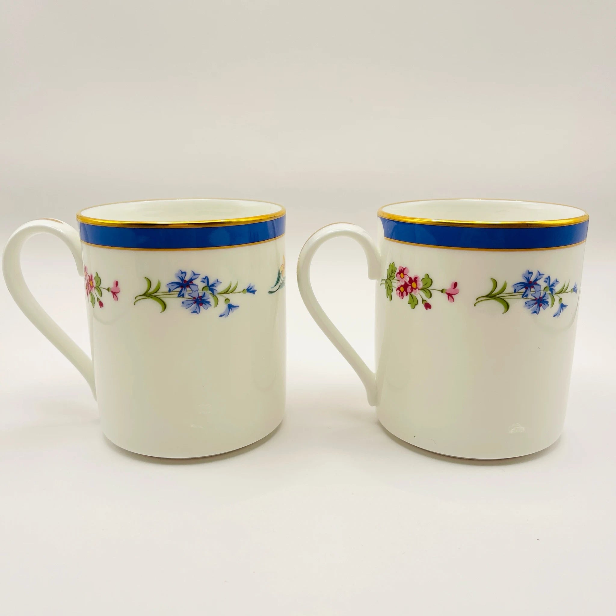 【リユース】 マグカップ 2P / TIFFANY / Floral(フローラル) / Bone China / 未使用,箱あり