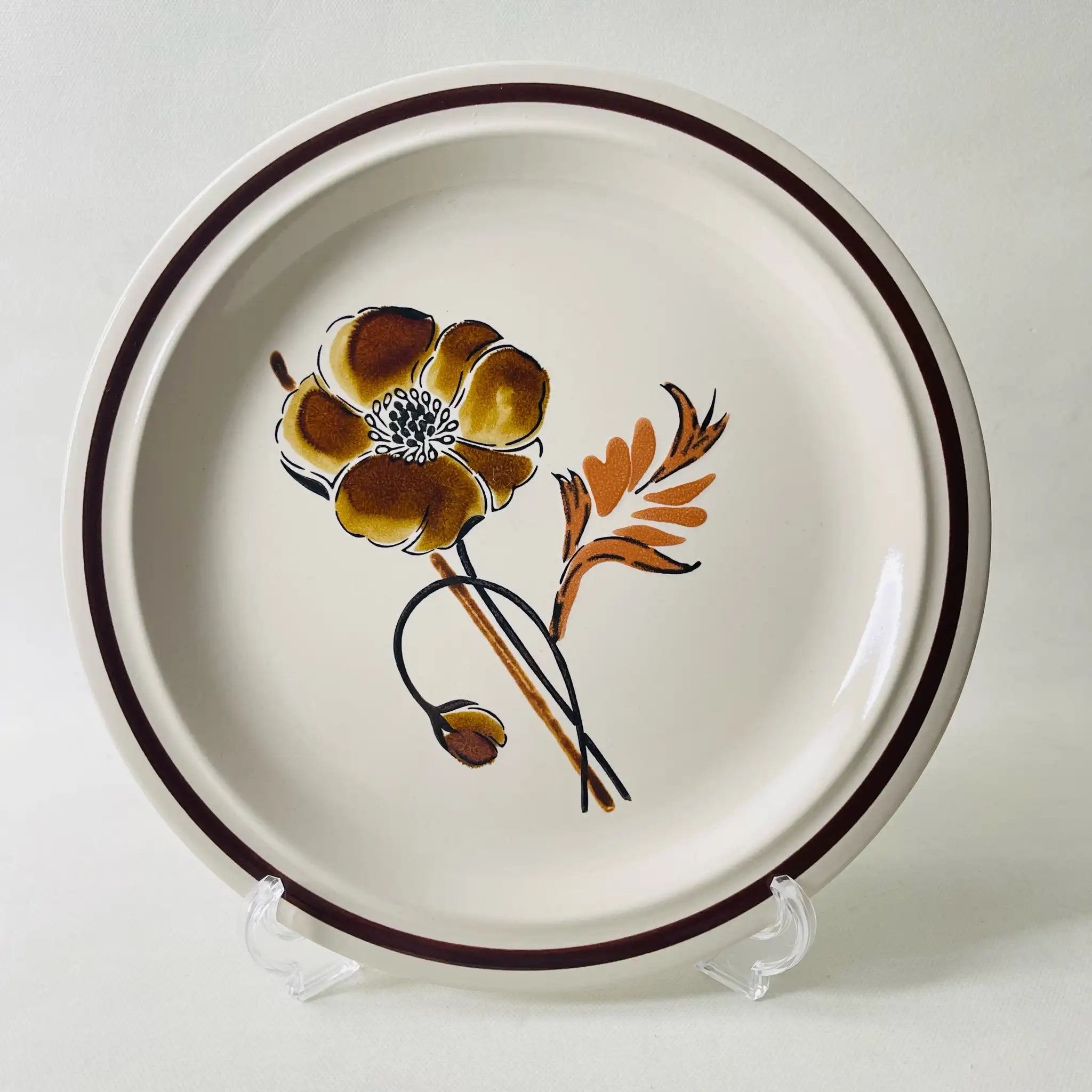 【リユース】 大皿 / Design eight stoneware / 1552 ANEMONE / ストーンウェア / 日本 / 食洗機対応 オーブン対応 電子レンジ対応 未使用