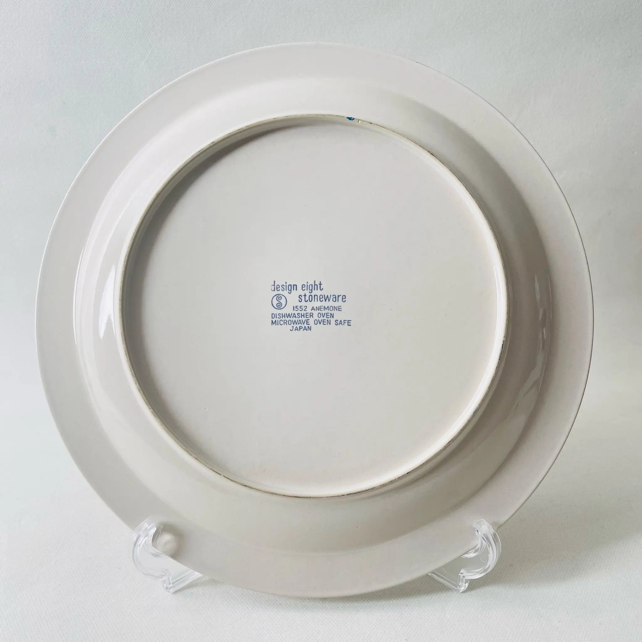【リユース】 大皿 / Design eight stoneware / 1552 ANEMONE / ストーンウェア / 日本 / 食洗機対応 オーブン対応 電子レンジ対応 未使用