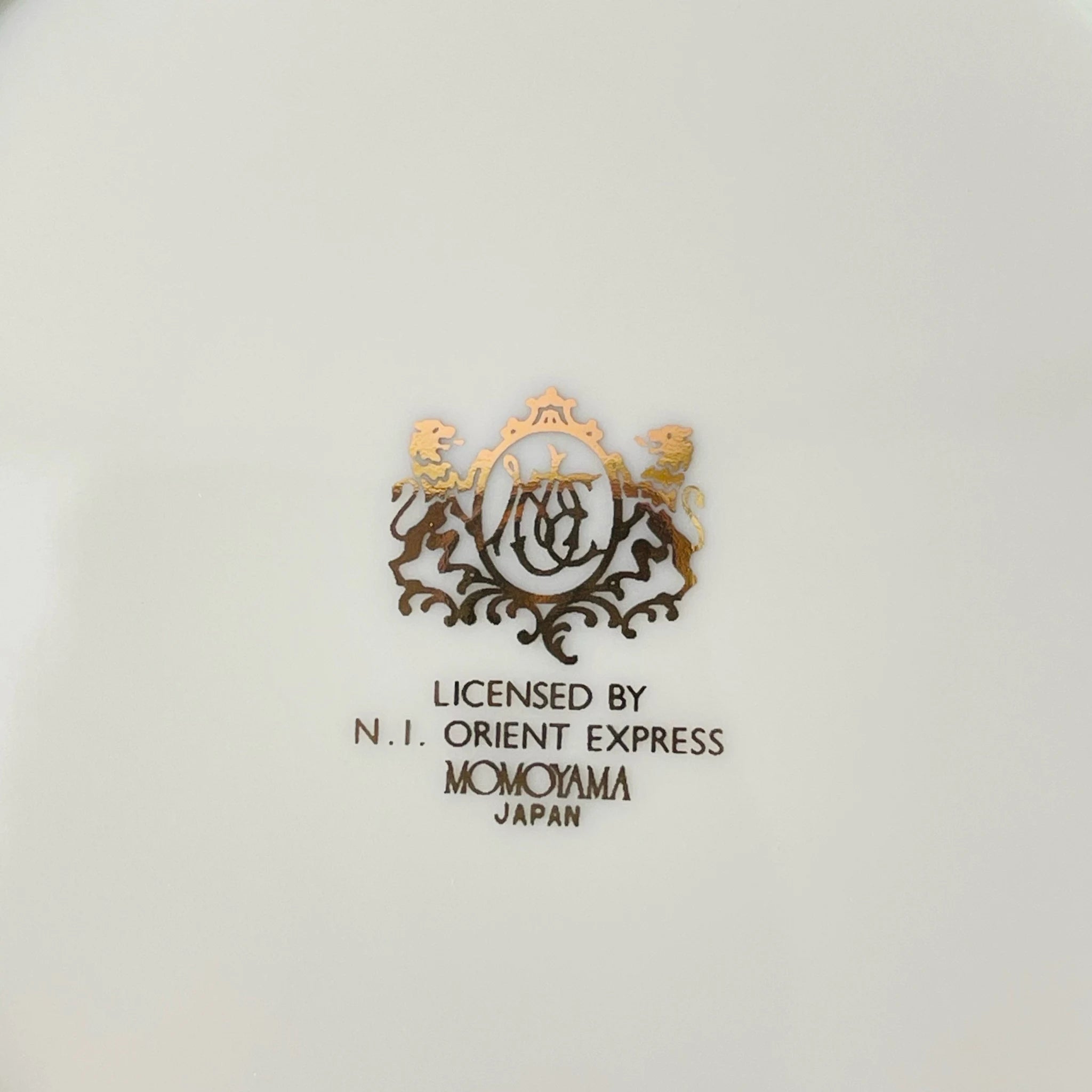 【リユース】 デザートセット 5P / MOMOYAMA(桃山陶器株式会社) / Nostalgie Istanbul Orient Express / 陶器 / 日本 / 透かし模様,金縁 / 箱付き