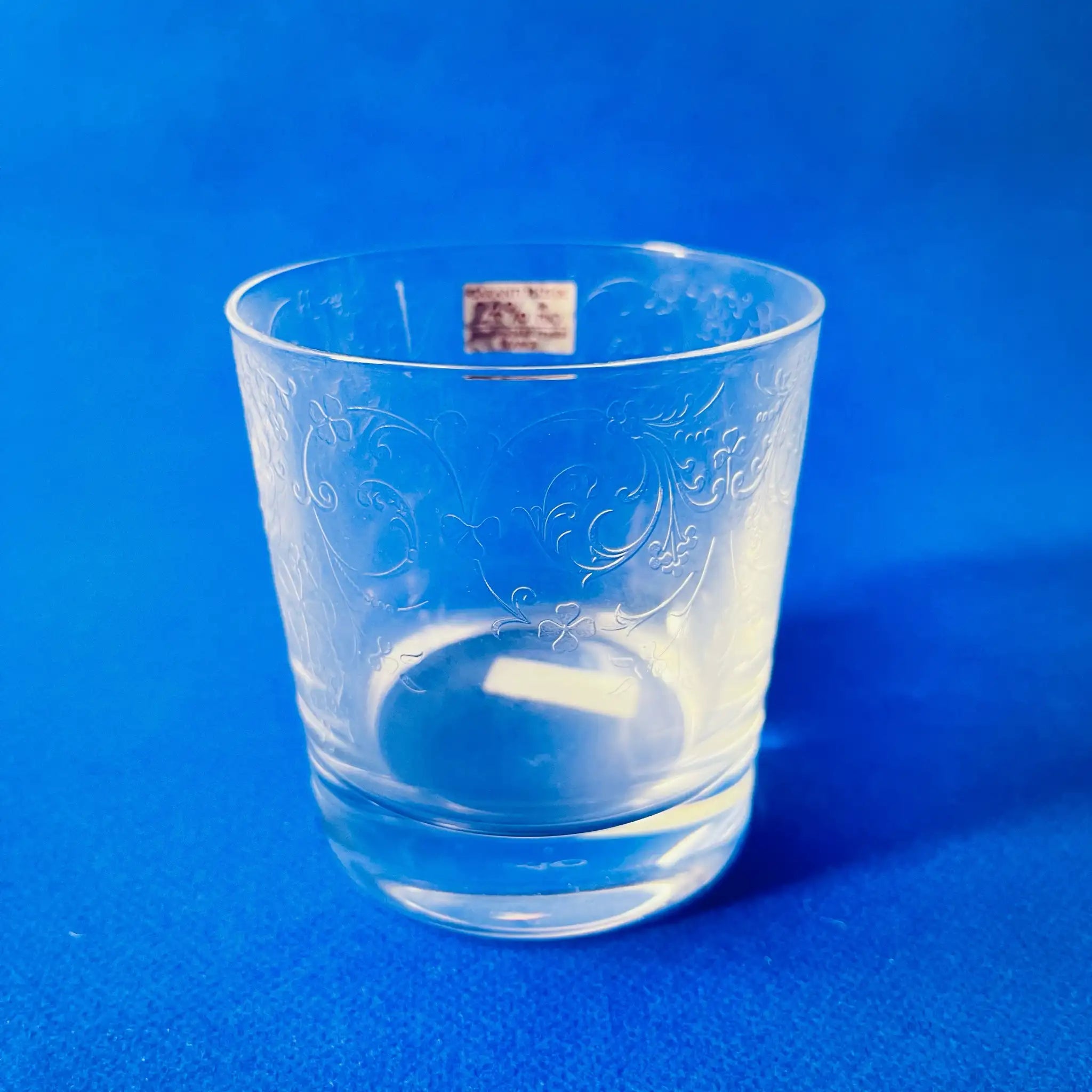 【リユース】 ロックグラス 2P / CRISTAL D‘ARQUES(クリスタルダルク) / Dampierre (ダンピエール) / 1968年~ / クリスタルガラス / フランス / 未使用,アラベスク,ペアオールド / 箱付き