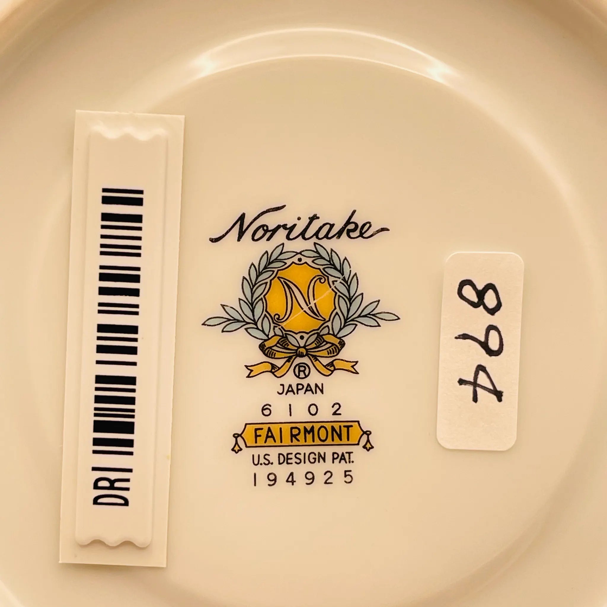 【リユース】 ティーカップセット / Noritake(ノリタケ) / Fairmont(フェアモント) / ~1986年 / Bone China / 未使用 廃盤希少