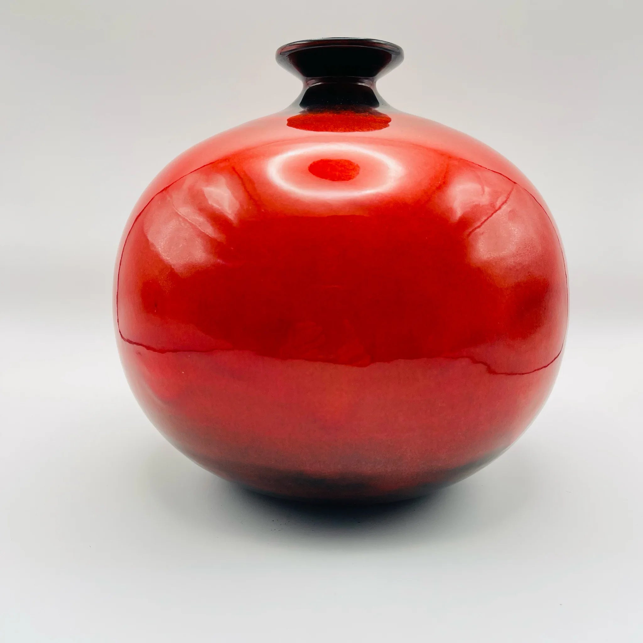 【リユース】 花瓶 緋雲 花生 / 橘吉 / 京焼・清水焼 / 陶磁器 / 日本