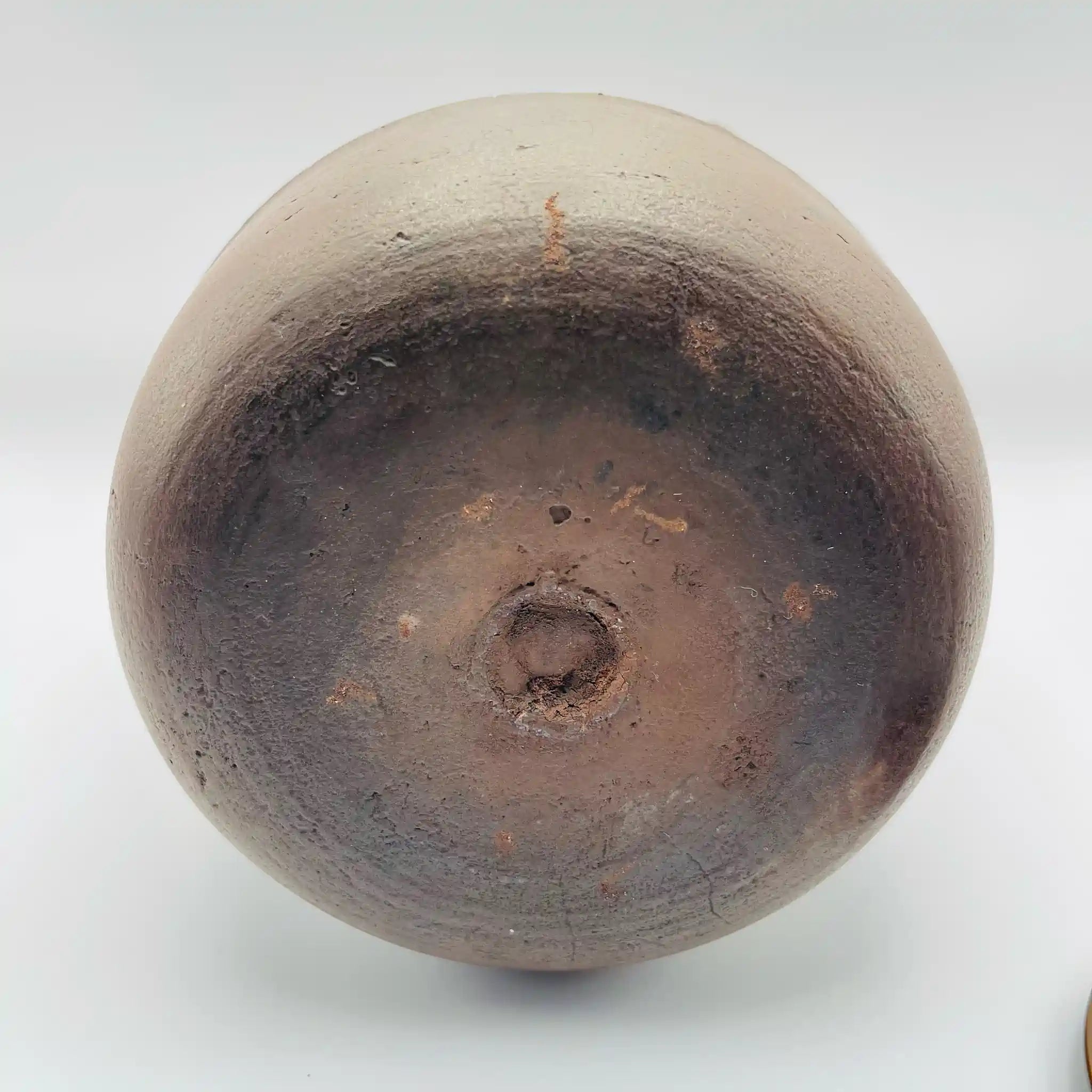 【骨董品】 茶釜(筒釜) / 出石焼 / 茶道具 木箱あり