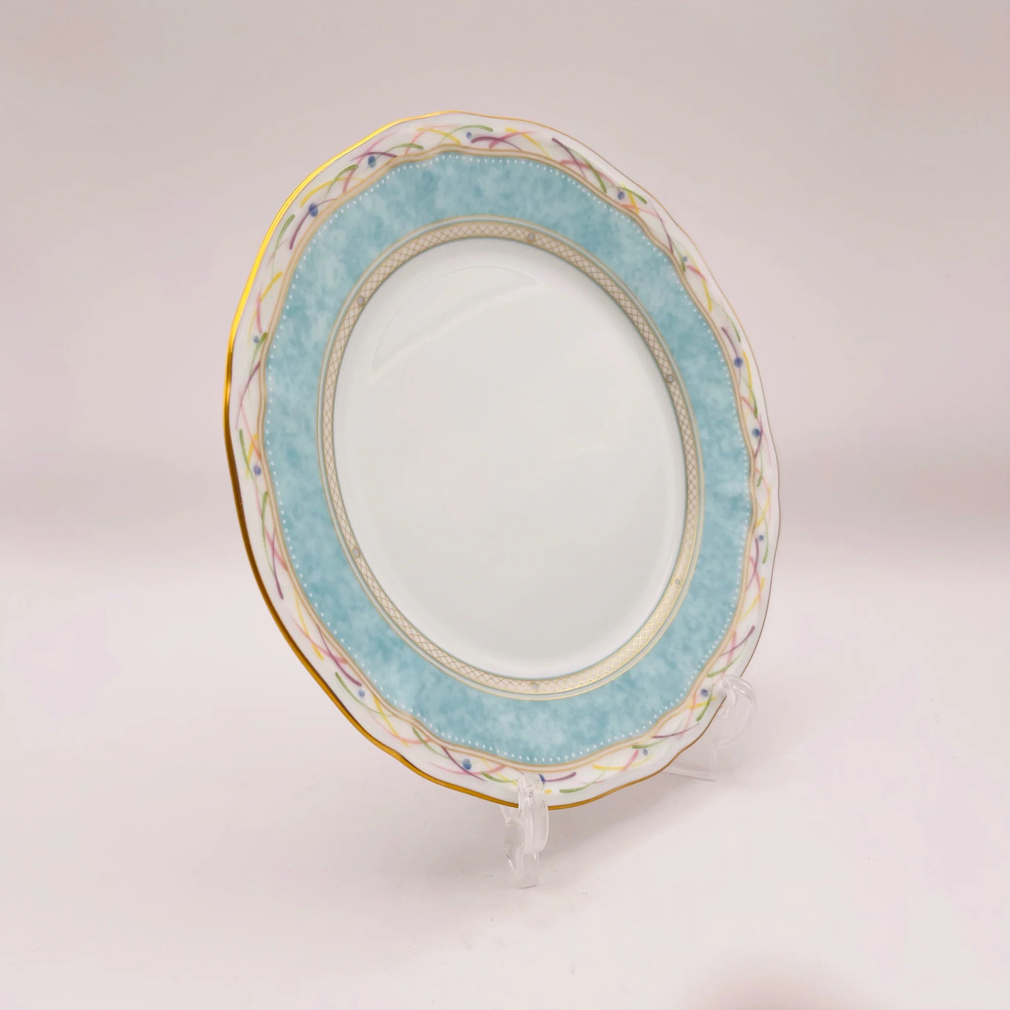 【リユース】 プレート(皿) 5P / Noritake(ノリタケ) / 華麗句(ハナレイク) / 箱有り、未使用 / 箱付き