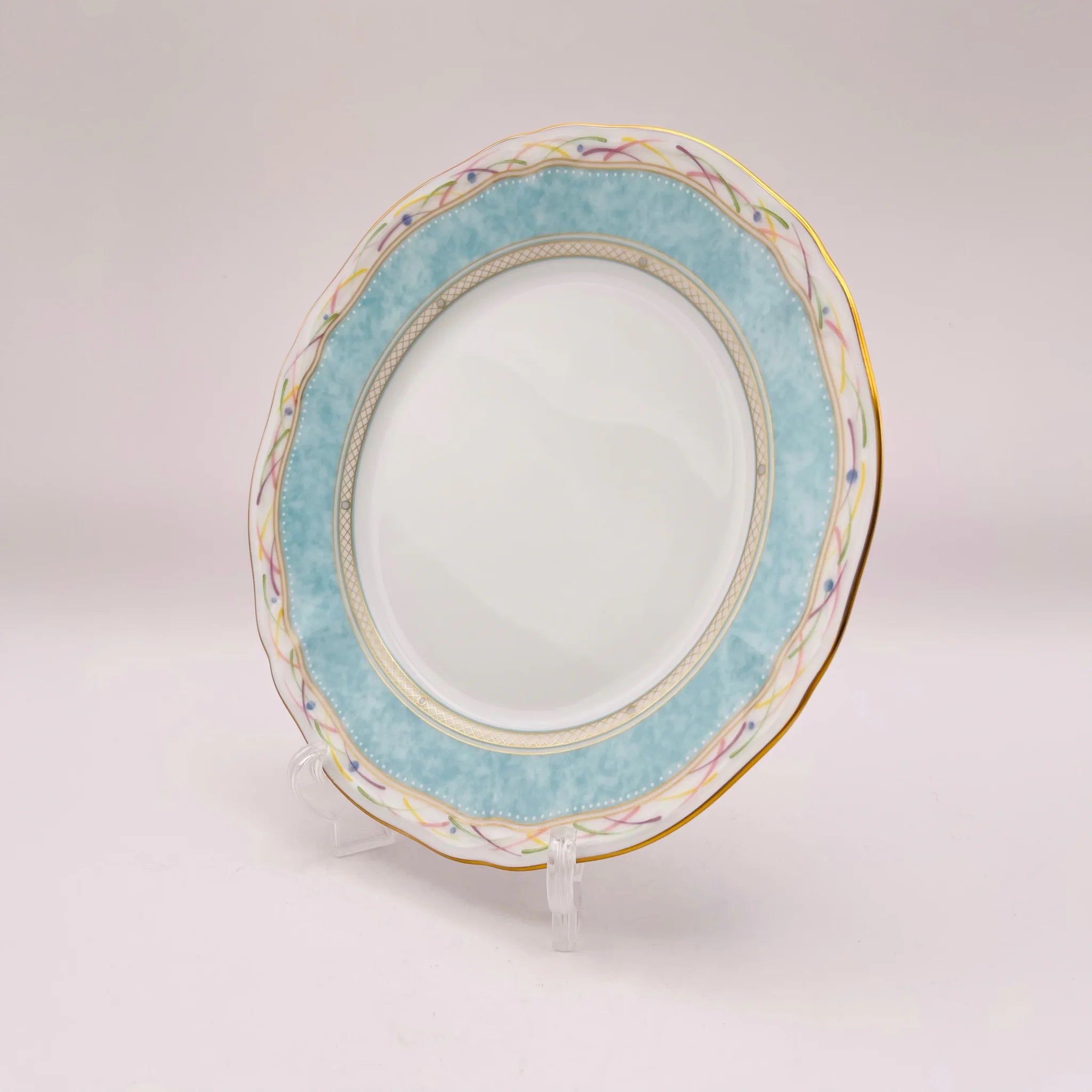 【リユース】 プレート(皿) 5P / Noritake(ノリタケ) / 華麗句(ハナレイク) / 箱有り、未使用 / 箱付き