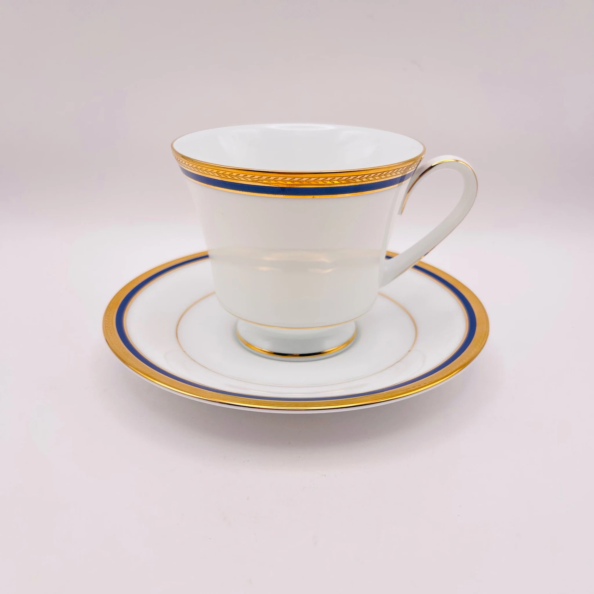 【リユース】 ティーカップ・プレート 5P / Noritake(ノリタケ) / TOORAK NOIR(トゥーラックノワール) / ファインポーセレン