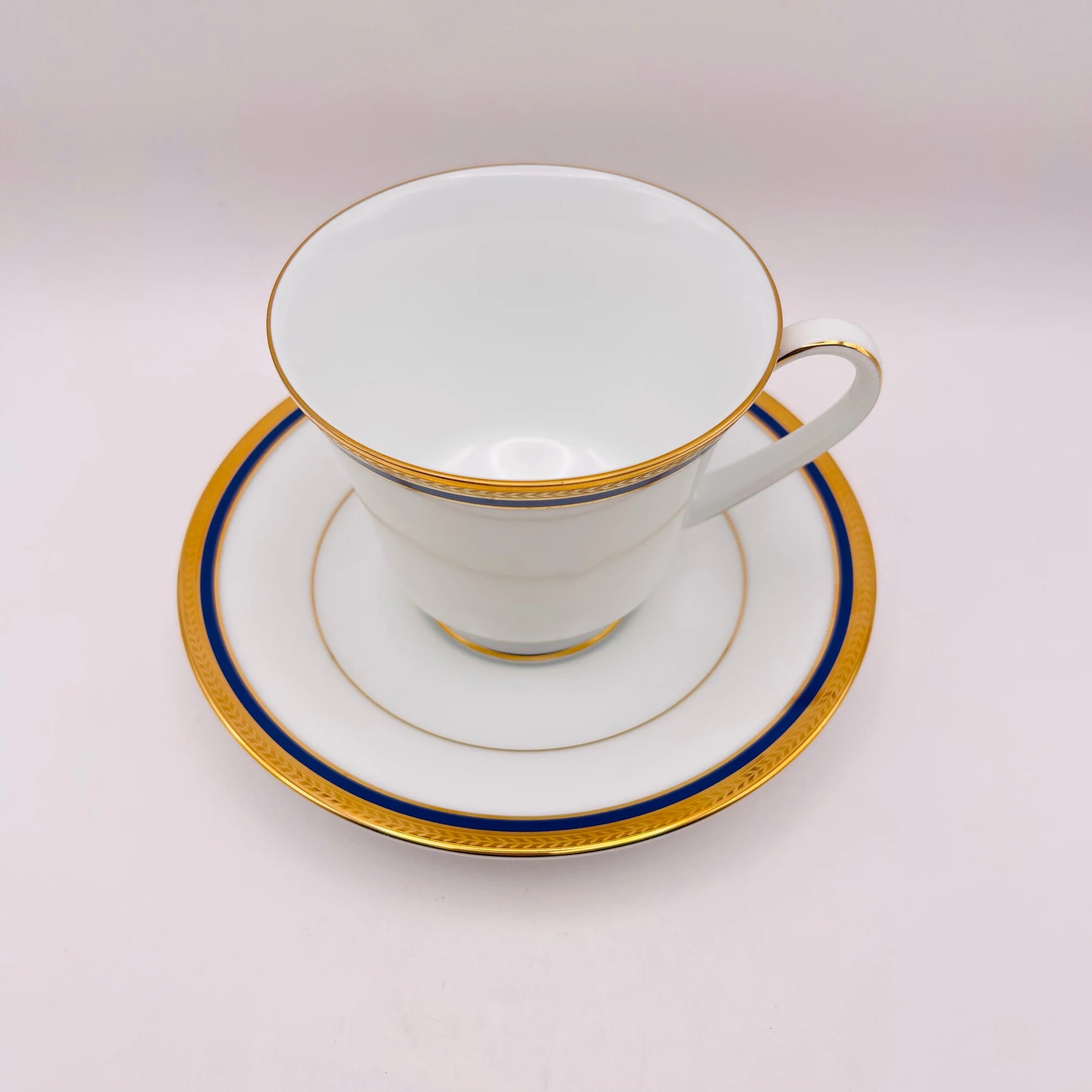 【リユース】 ティーカップ・プレート 5P / Noritake(ノリタケ) / TOORAK NOIR(トゥーラックノワール) / ファインポーセレン