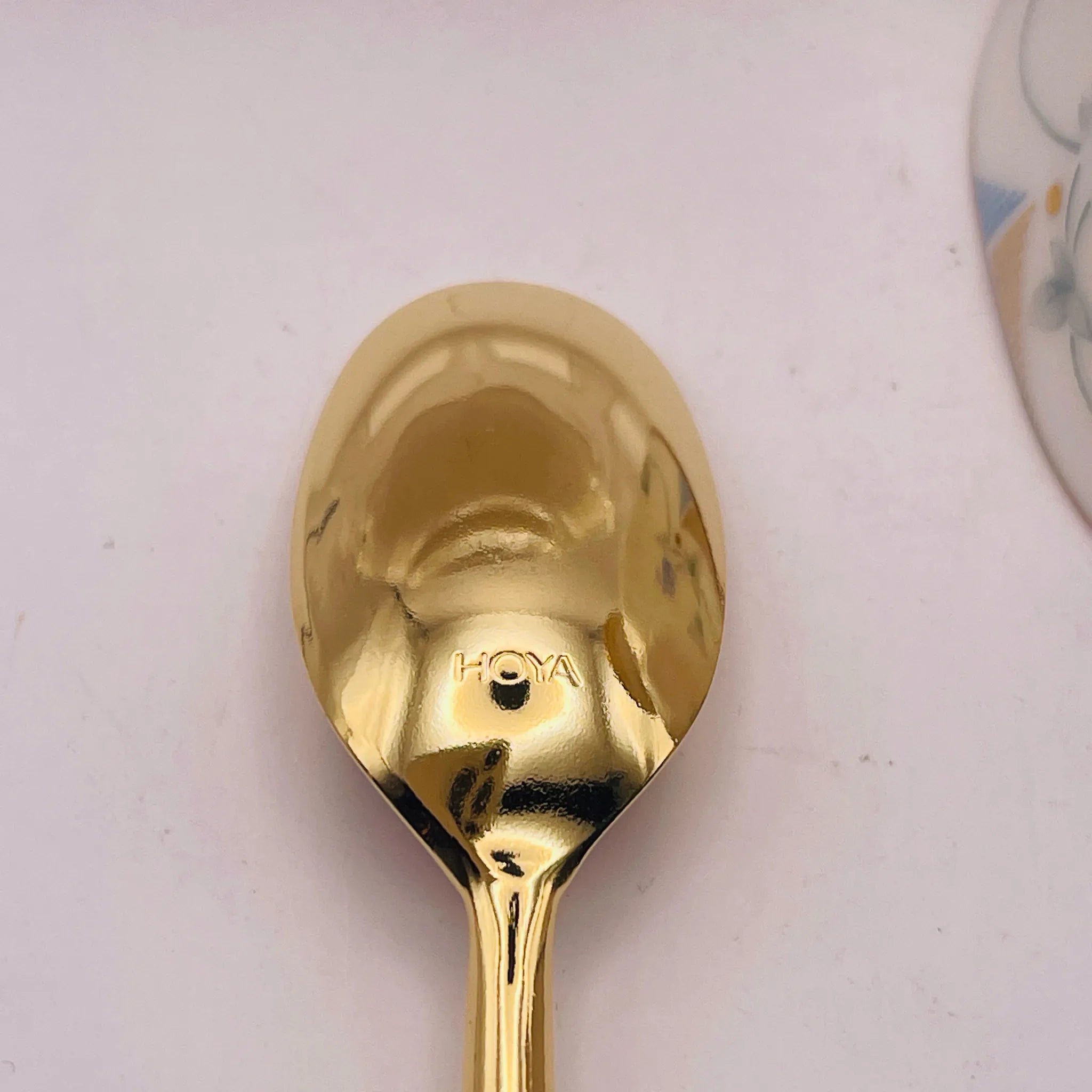 【リユース】 カップ&ソーサーセット / HOYA / スプーン付き