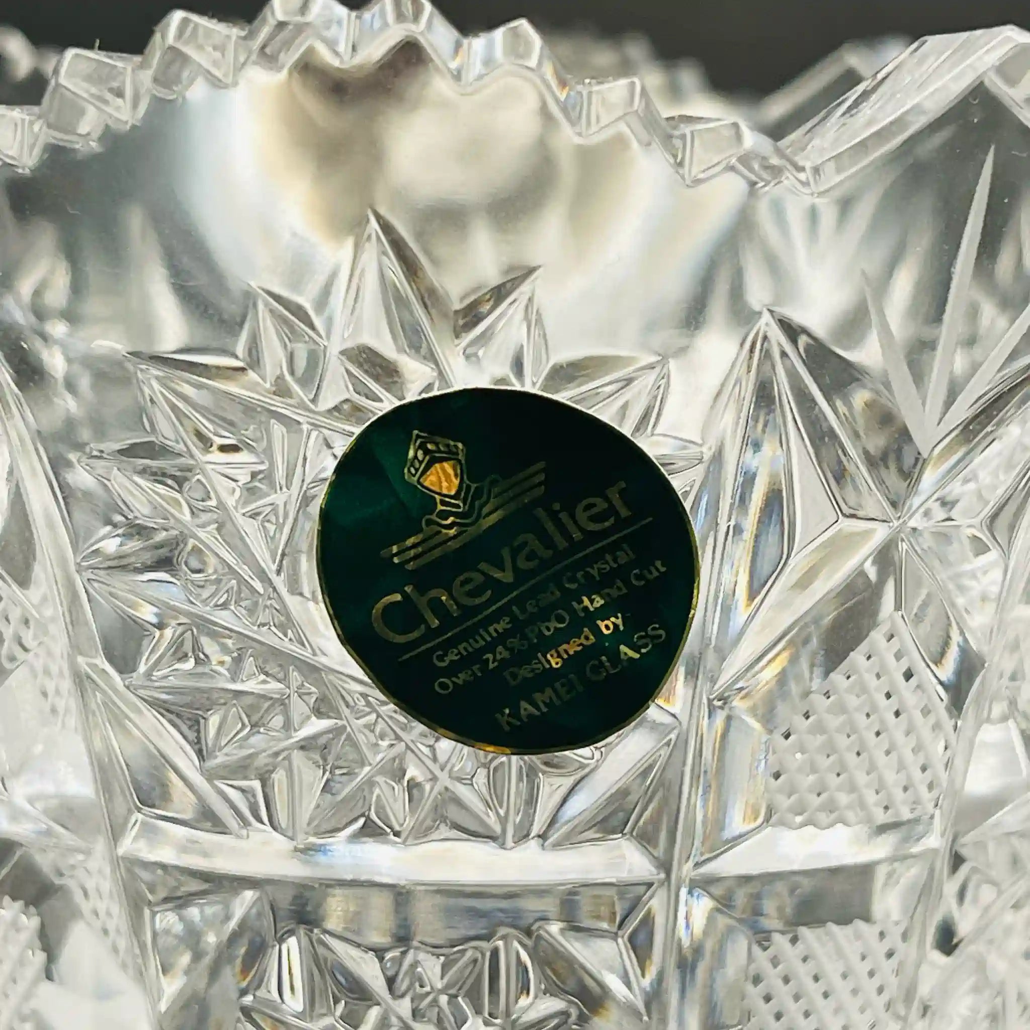 【リユース】 フラワーベース(花瓶) / カメイガラス / シュバリエ / 未使用,箱あり / 箱付き