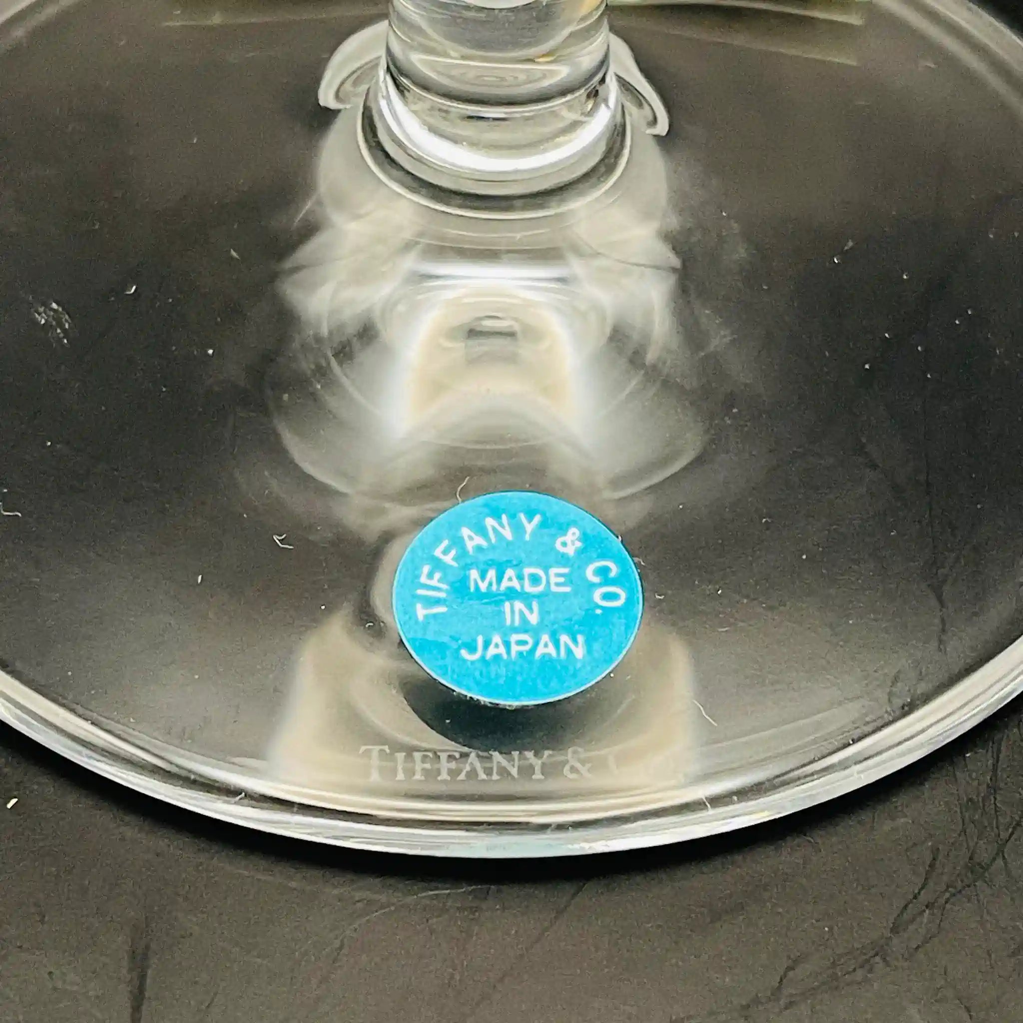 【リユース】 ワイングラス 2P / TIFFANY / 未使用,箱あり