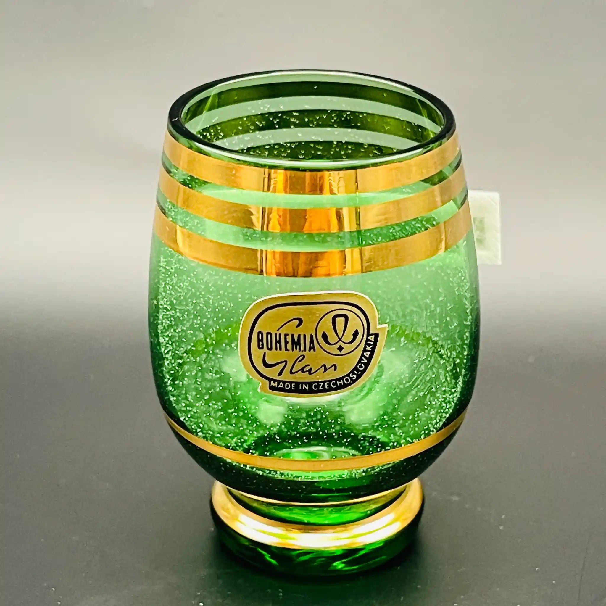 【リユース】 グラス 6P / BOHEMIA Cristal(ボヘミア クリスタル) / チェコ / 未使用,箱あり / 箱付き