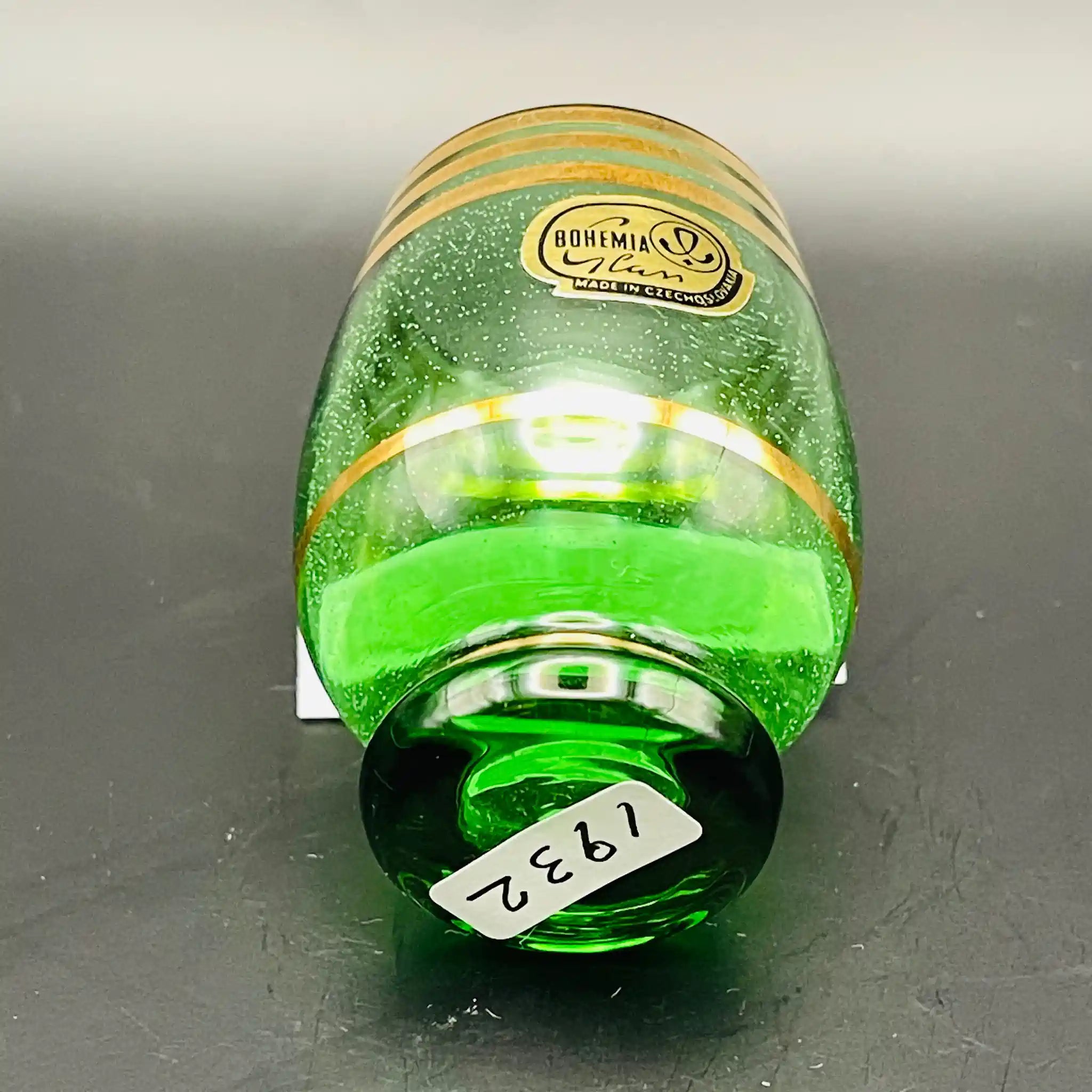 【リユース】 グラス 6P / BOHEMIA Cristal(ボヘミア クリスタル) / チェコ / 未使用,箱あり / 箱付き