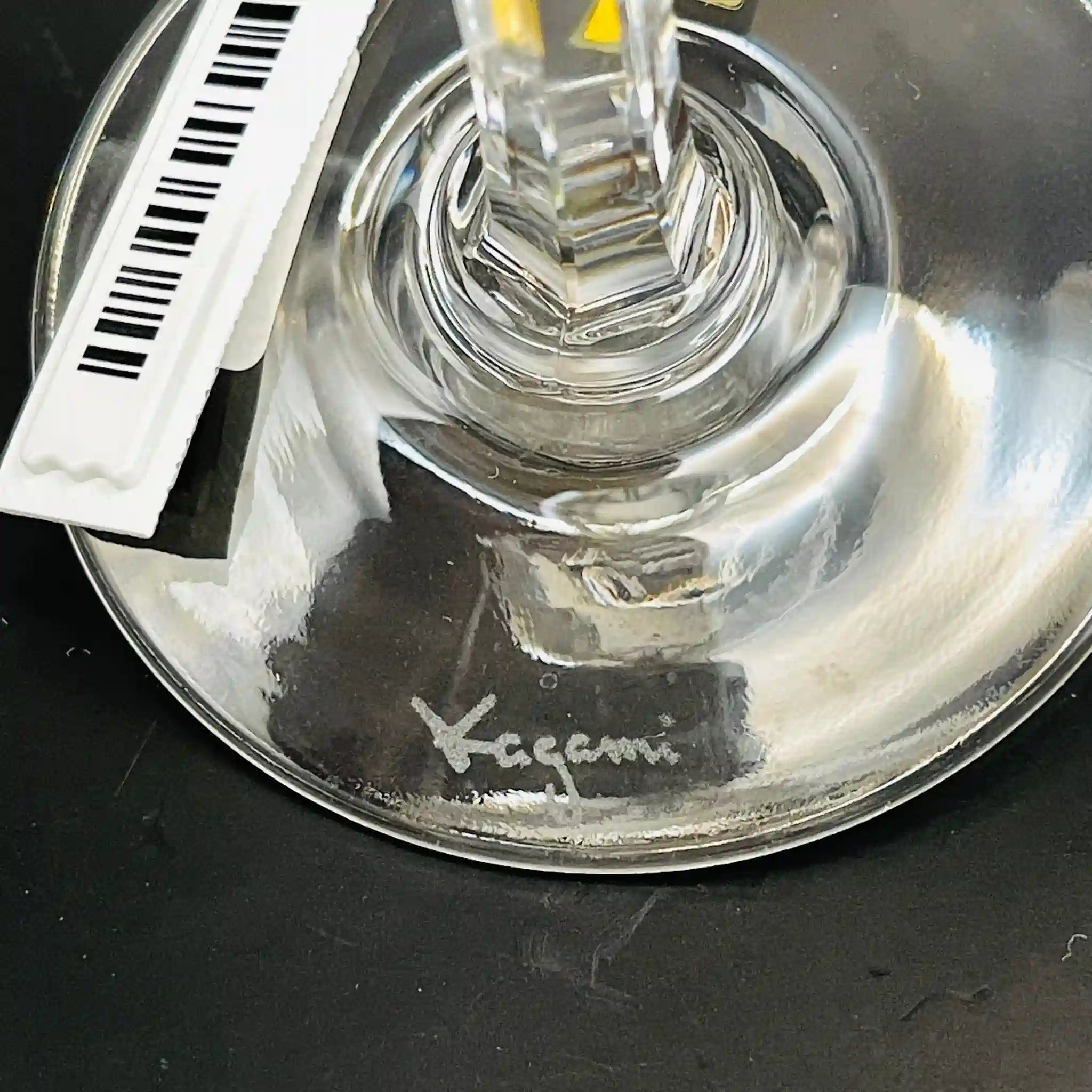 【リユース】 ペアワイングラス / カガミクリスタル(KAGAMI) / 未使用,箱あり / 箱付き