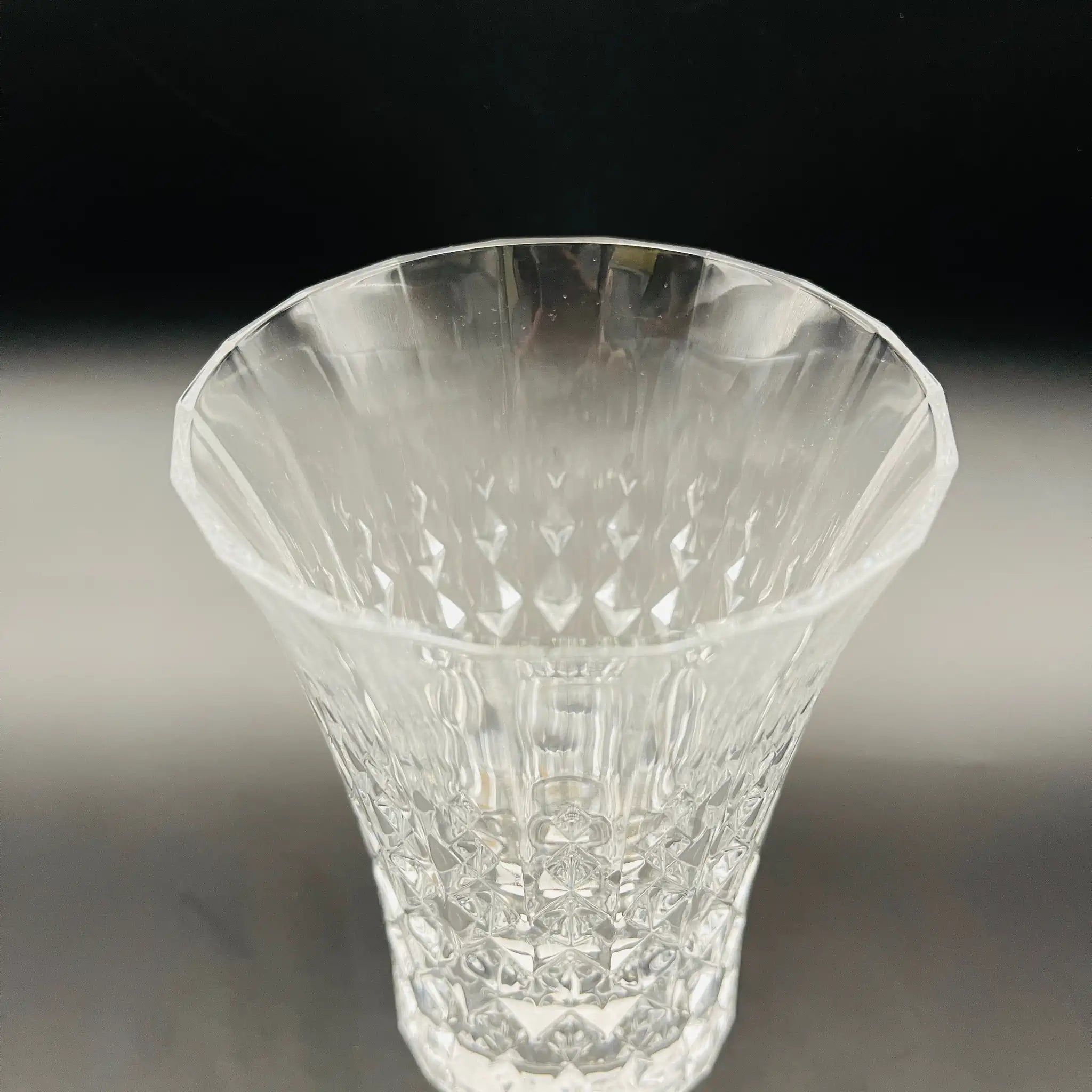 【リユース】 ダイヤモンドタンブラー 6P / クリスタルダルク / フランス / 未使用