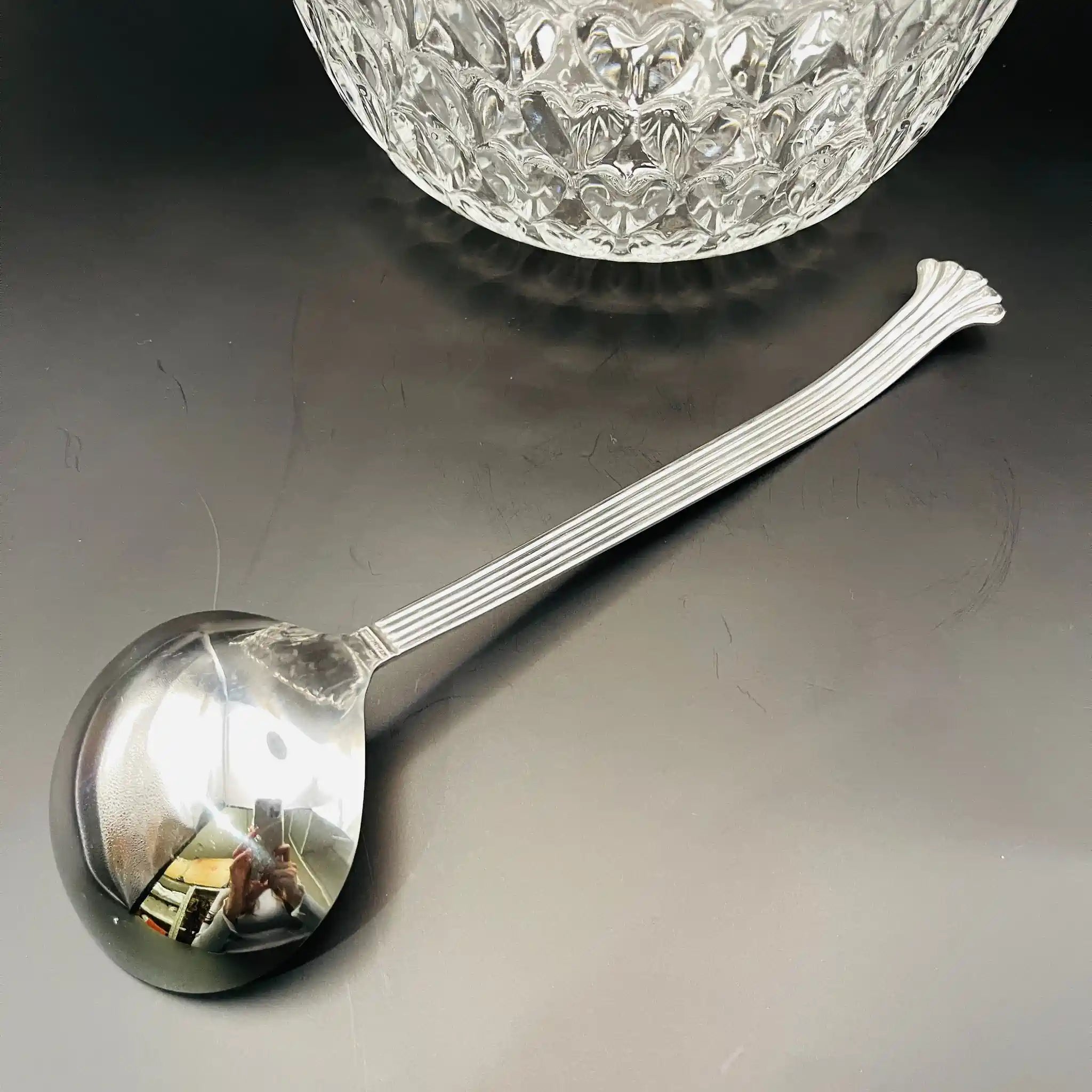 【リユース】 パンチボウルセット / ボウル・レードル・カップ 5P / フルーツポンチ 昭和レトロ