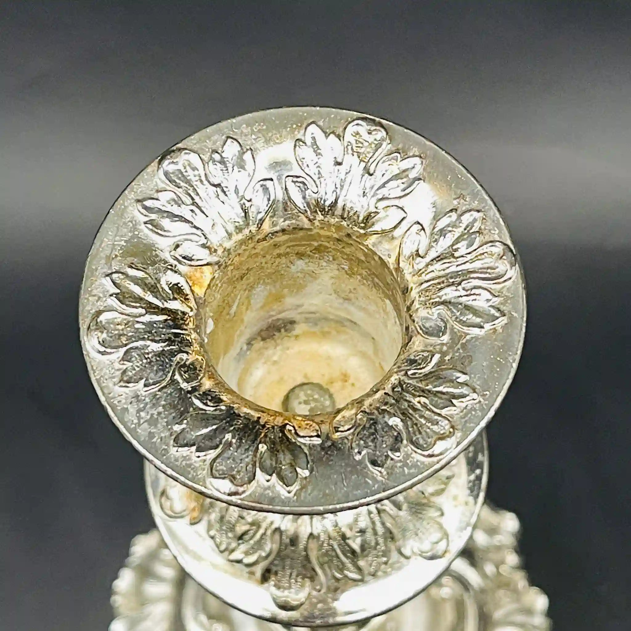 【リユース】 燭台(キャンドルホルダー) / シルバーメッキ / 日本