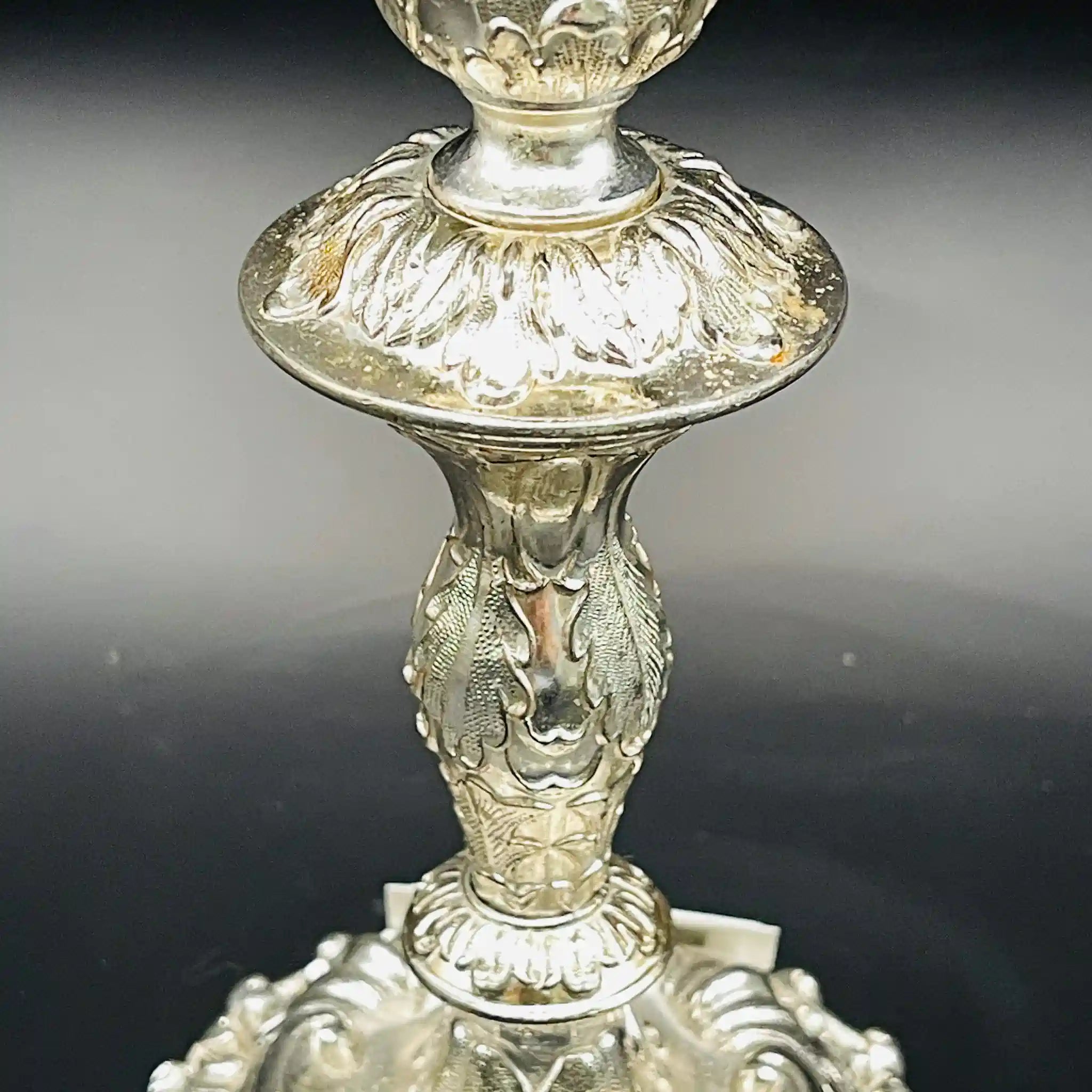 【リユース】 燭台(キャンドルホルダー) / シルバーメッキ / 日本