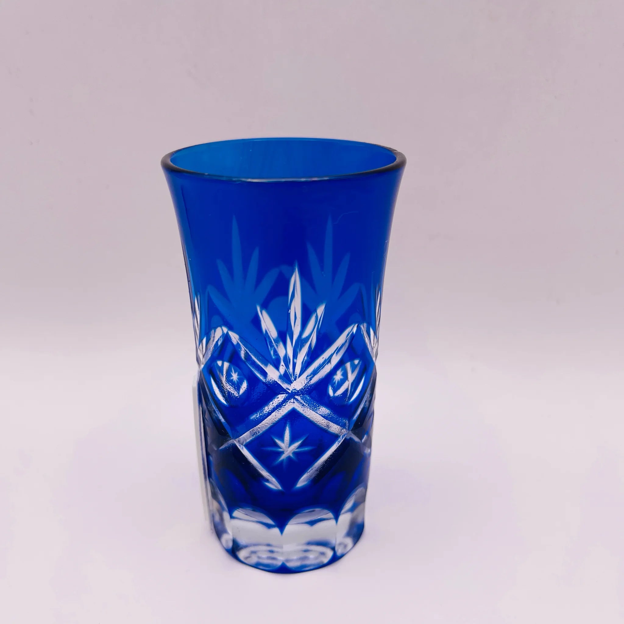 【リユース】 切子ガラス 一口ビール 5P