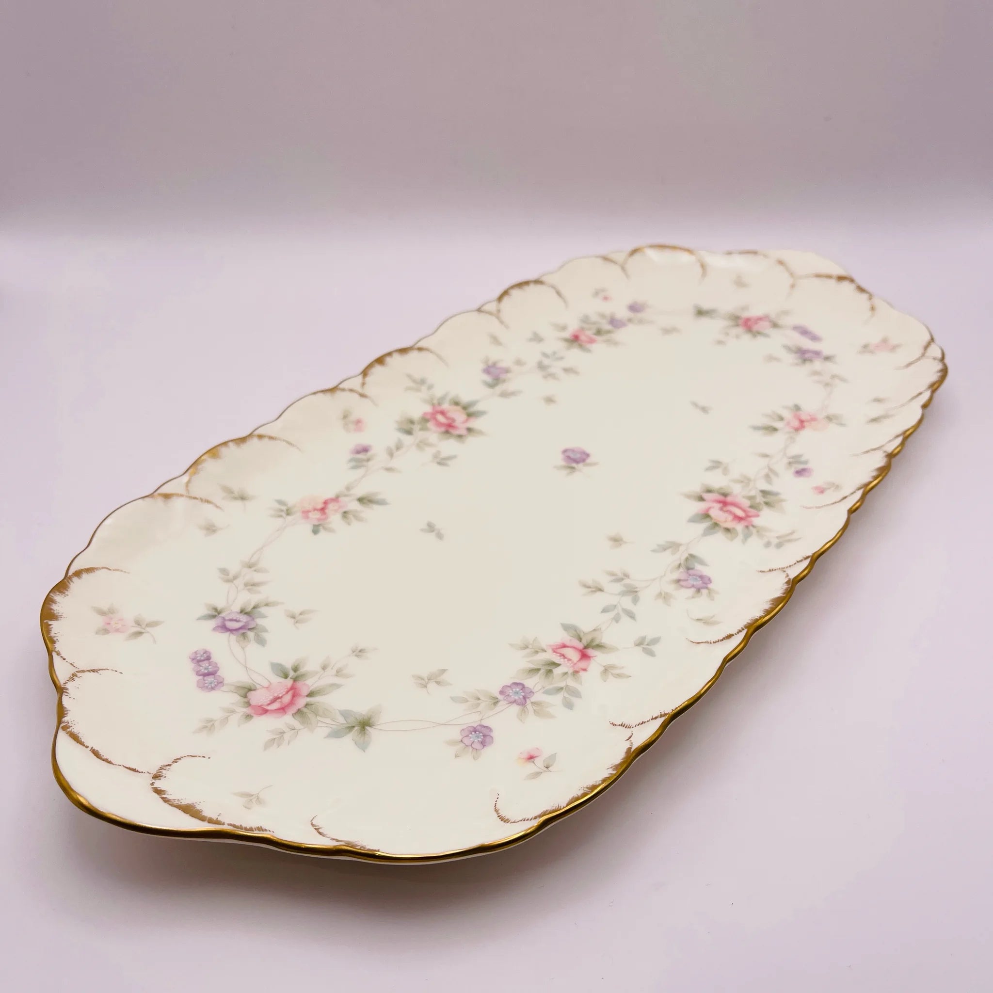 【リユース】 長皿 / NARUMI / HELIOS(ヘリオス) / Bone China / 未使用