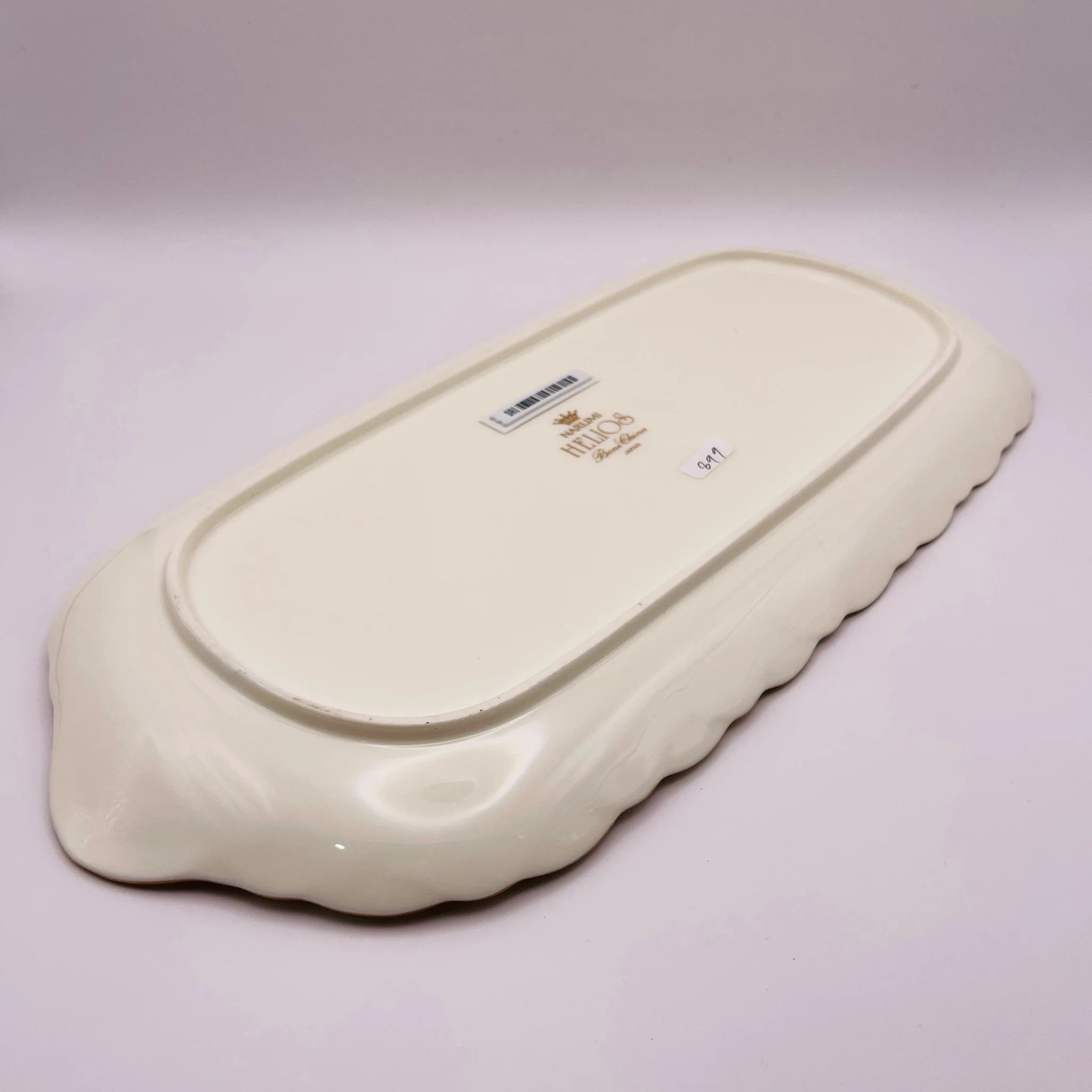 【リユース】 長皿 / NARUMI / HELIOS(ヘリオス) / Bone China / 未使用