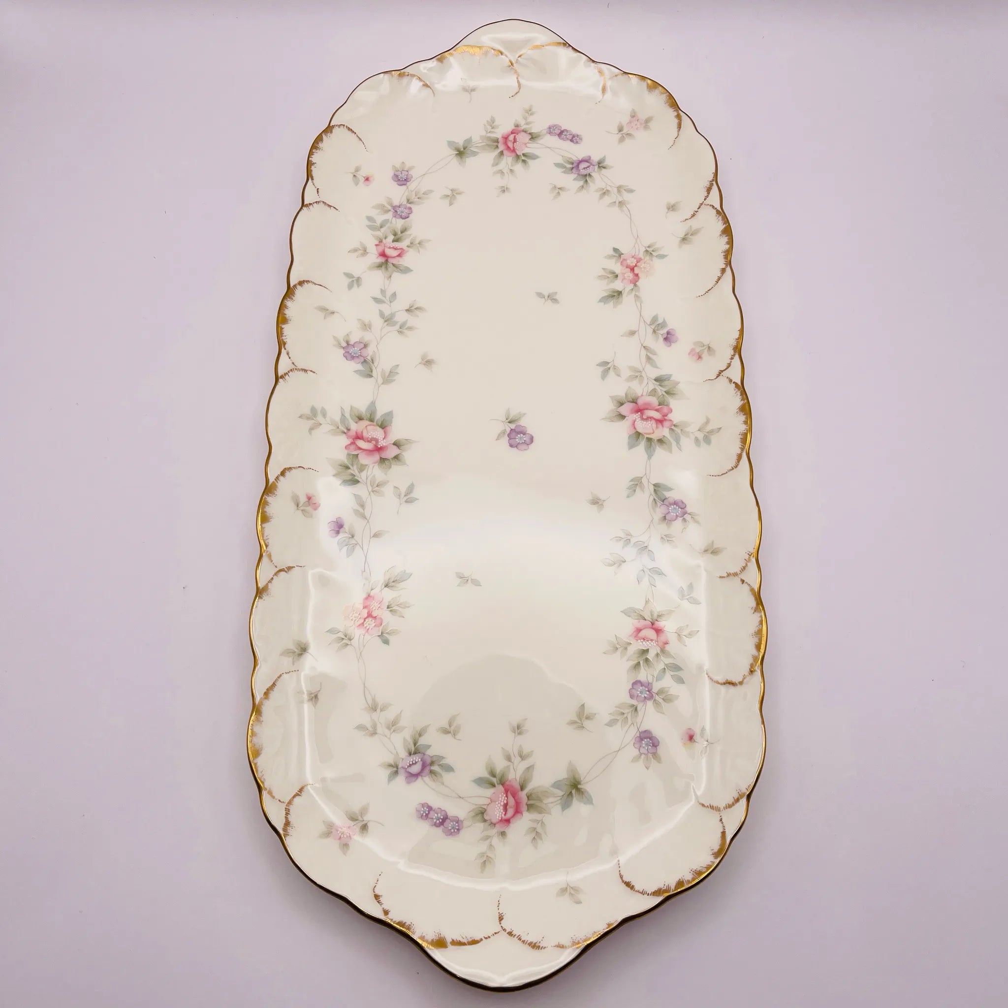 【リユース】 長皿 / NARUMI / HELIOS(ヘリオス) / Bone China / 未使用