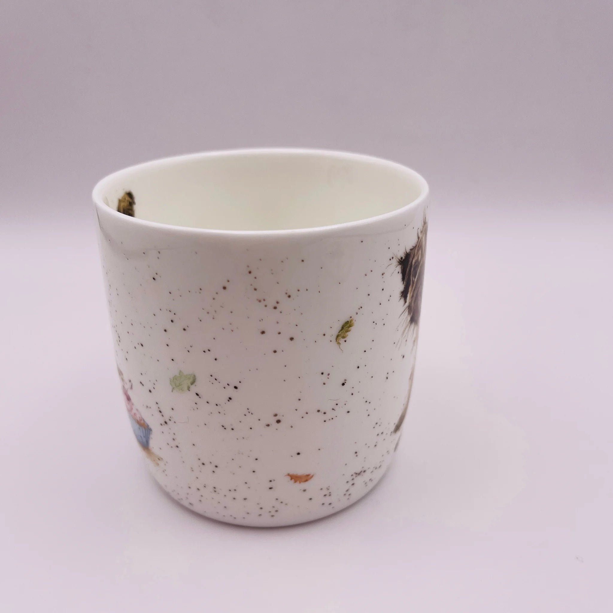 【リユース】 マグカップ&コースター / Royal Worcester(ロイヤルウースター) / Wrendale(レンデール) PUG LOVE MUG / Bone China / 未使用,箱あり