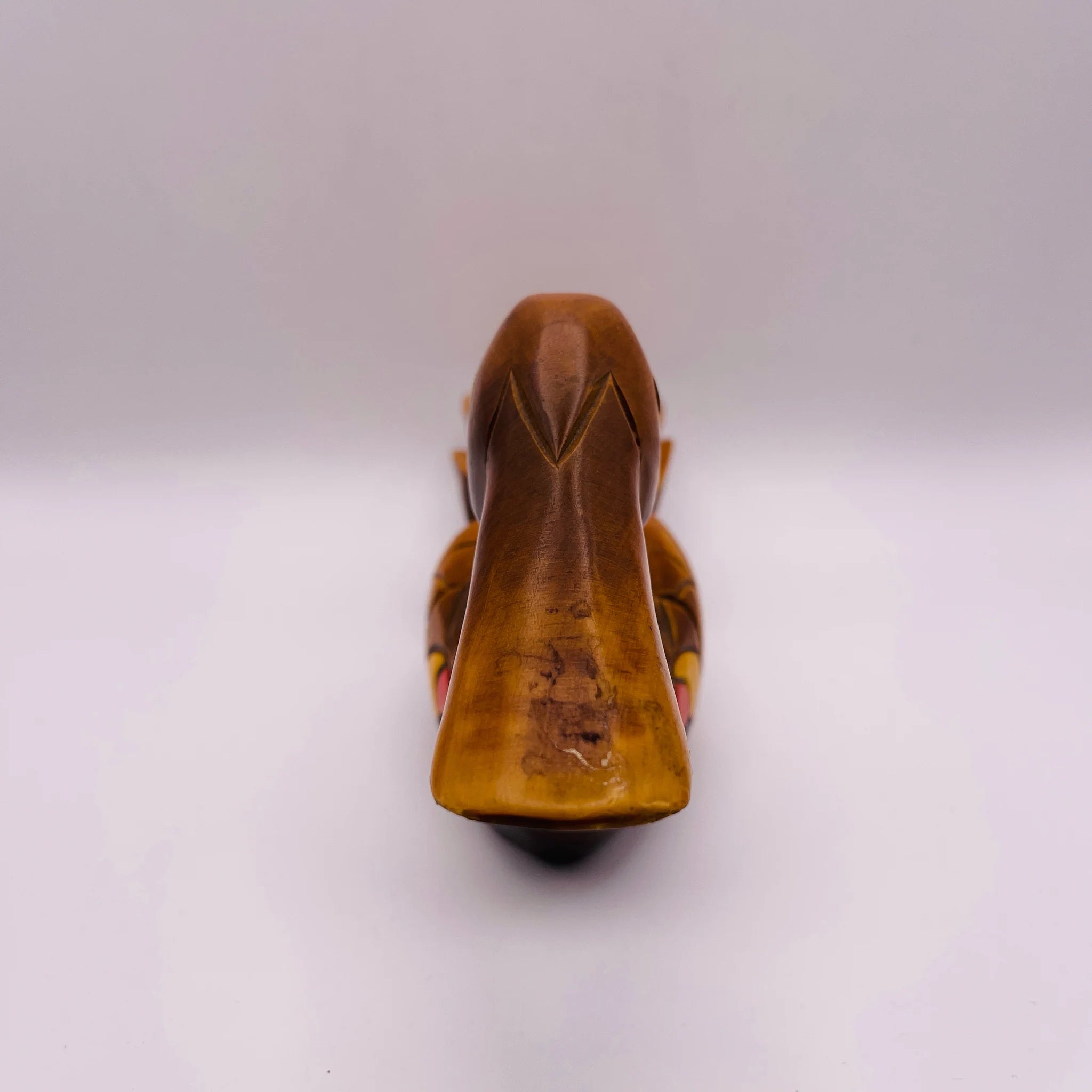 【リユース】 オブジェ 鴨 / 銀杏木藝 / 銀杏(イチョウ)材 / 黄褐色