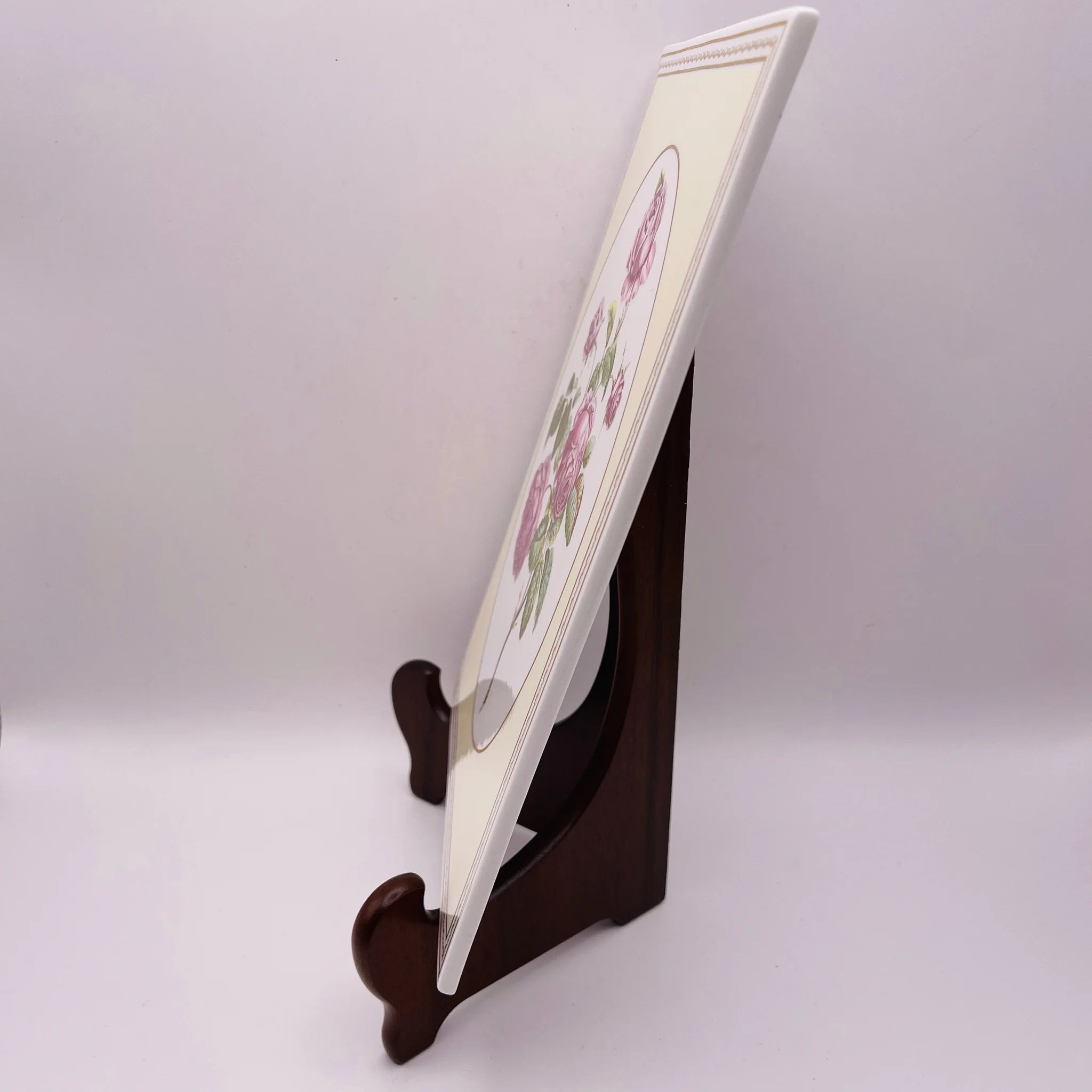 【リユース】 陶板 / Royal Worcester(ロイヤル ウースター) / プロビンス・ローズ / 箱あり 未使用 / 箱付き