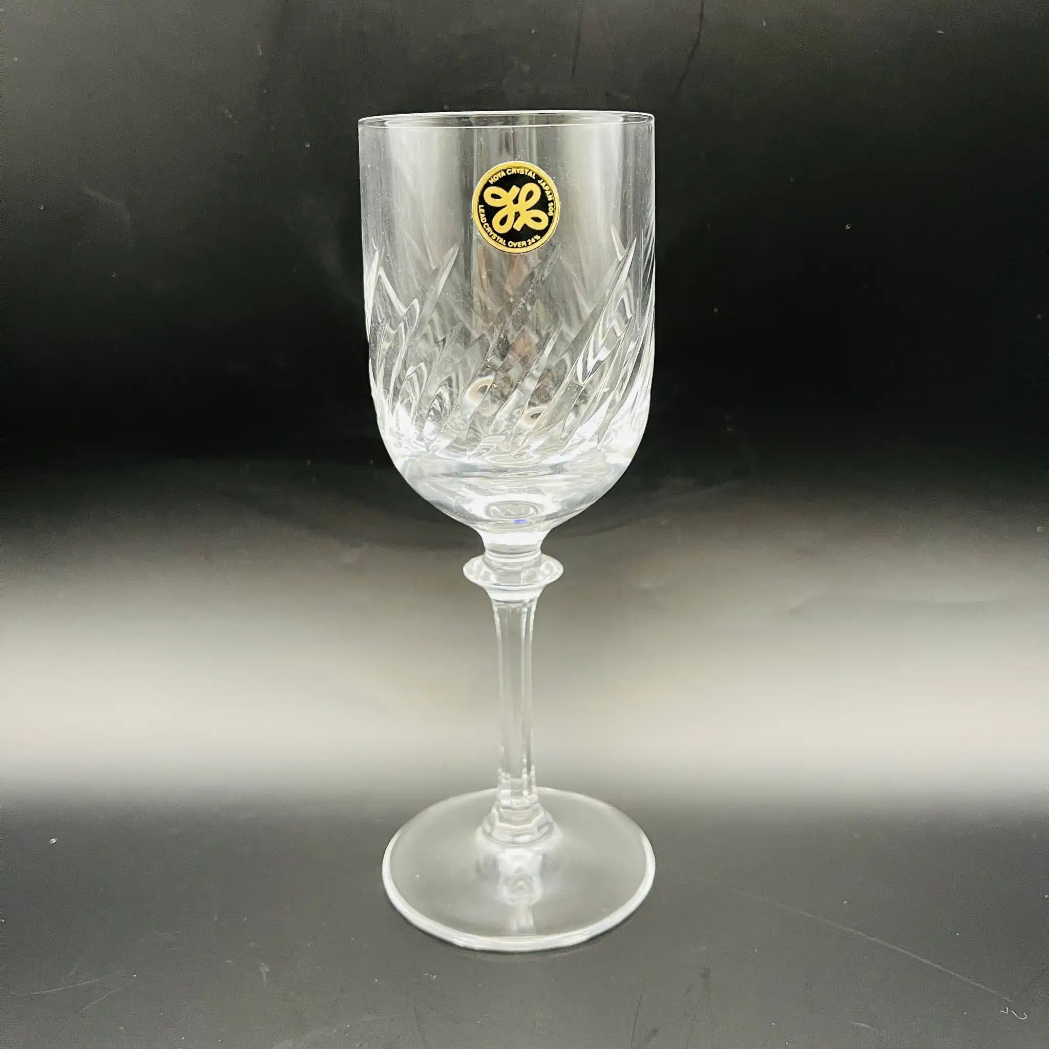 【リユース】 ペアワイングラス / HOYA / 未使用,箱あり / 箱付き