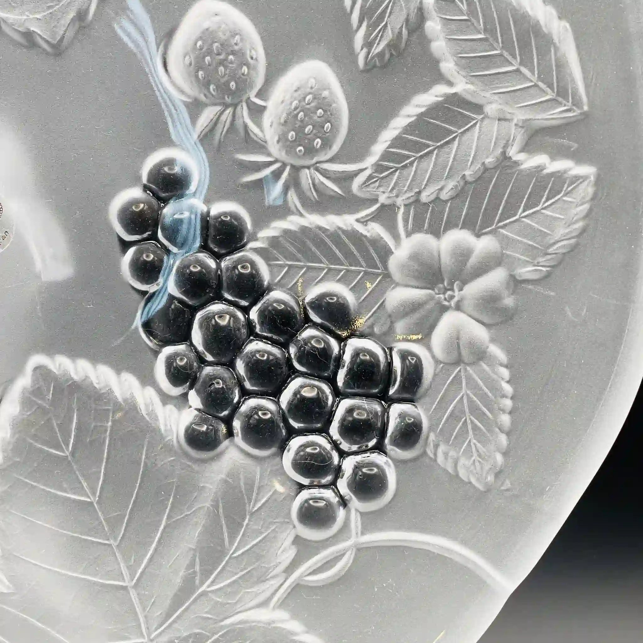 【リユース】 ガラス皿 / SOGA(曽我ガラス) / RICCARDO / 裏陽刻 未使用