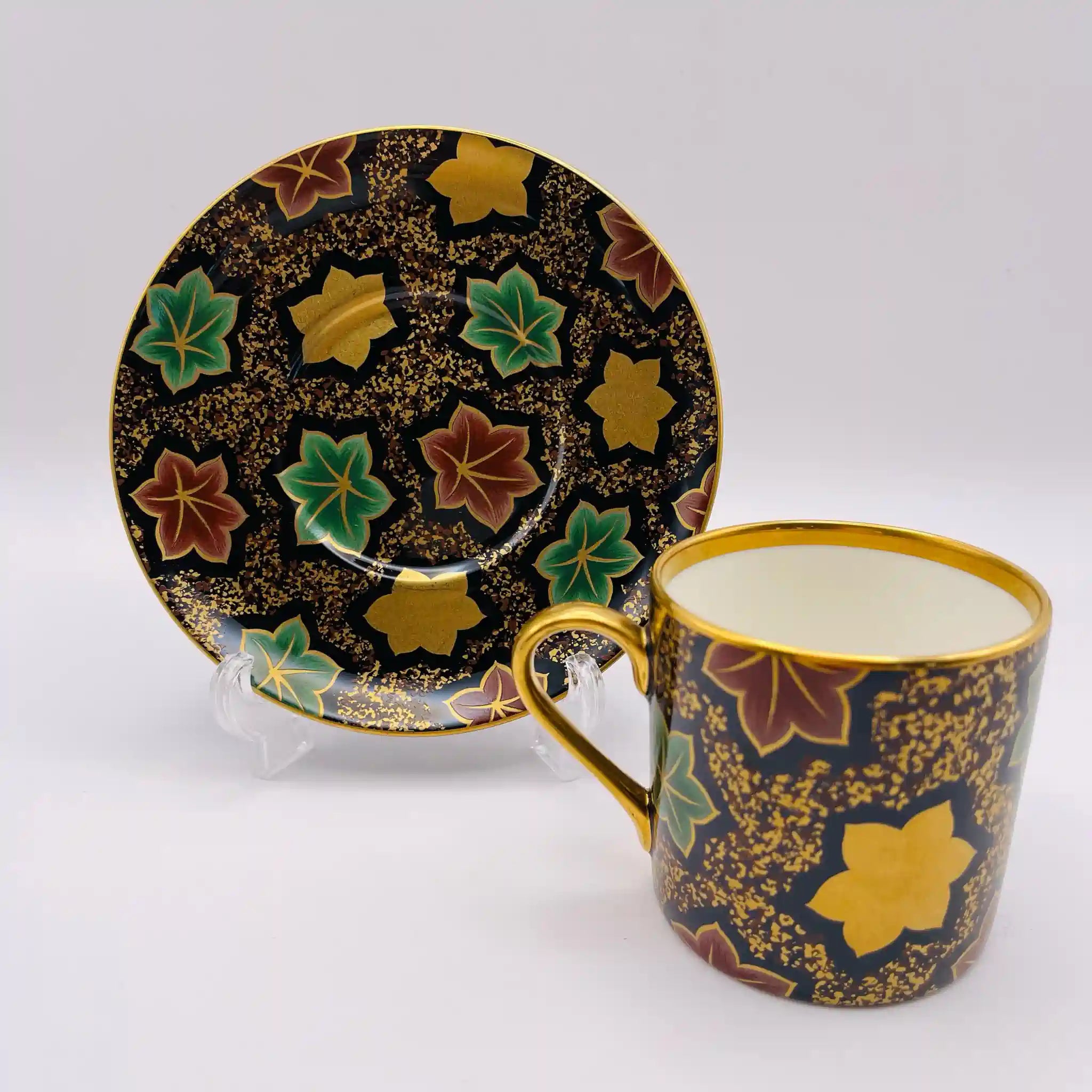 【リユース】 ティーカップセット / Sango MAGRENA / 紫苑 / 未使用,箱あり