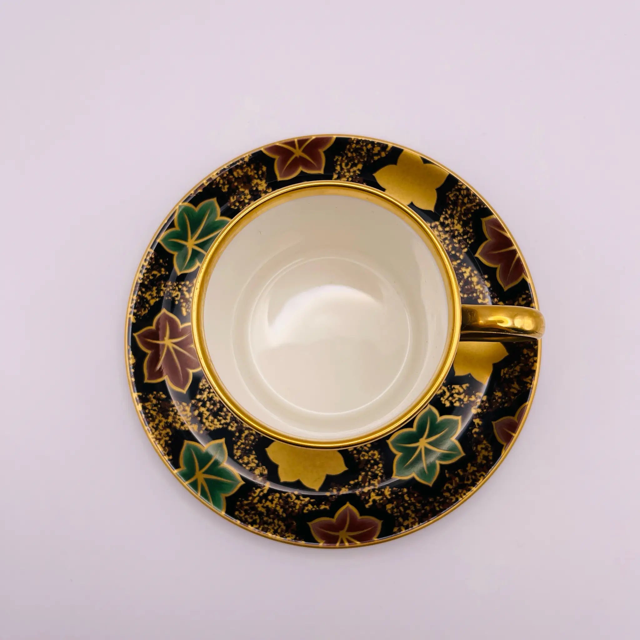 【リユース】 ティーカップセット / Sango MAGRENA / 紫苑 / 未使用,箱あり