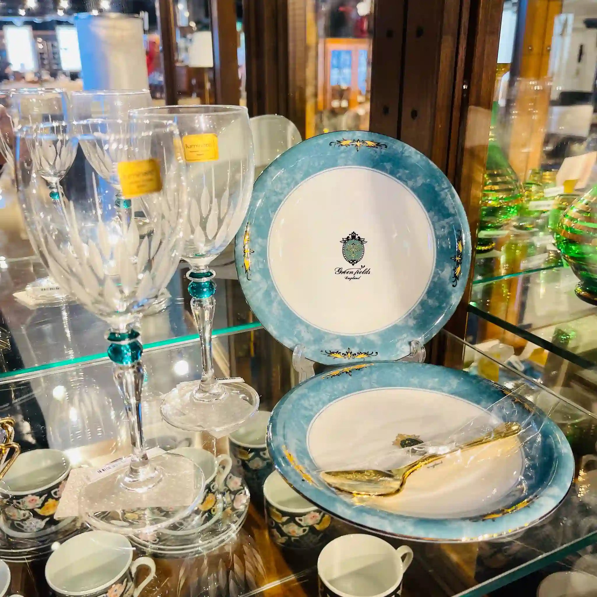 【リユース】 ワインセット / Greenfields(グリーン フィールズ) / イギリス / 未使用,箱あり / 箱付き