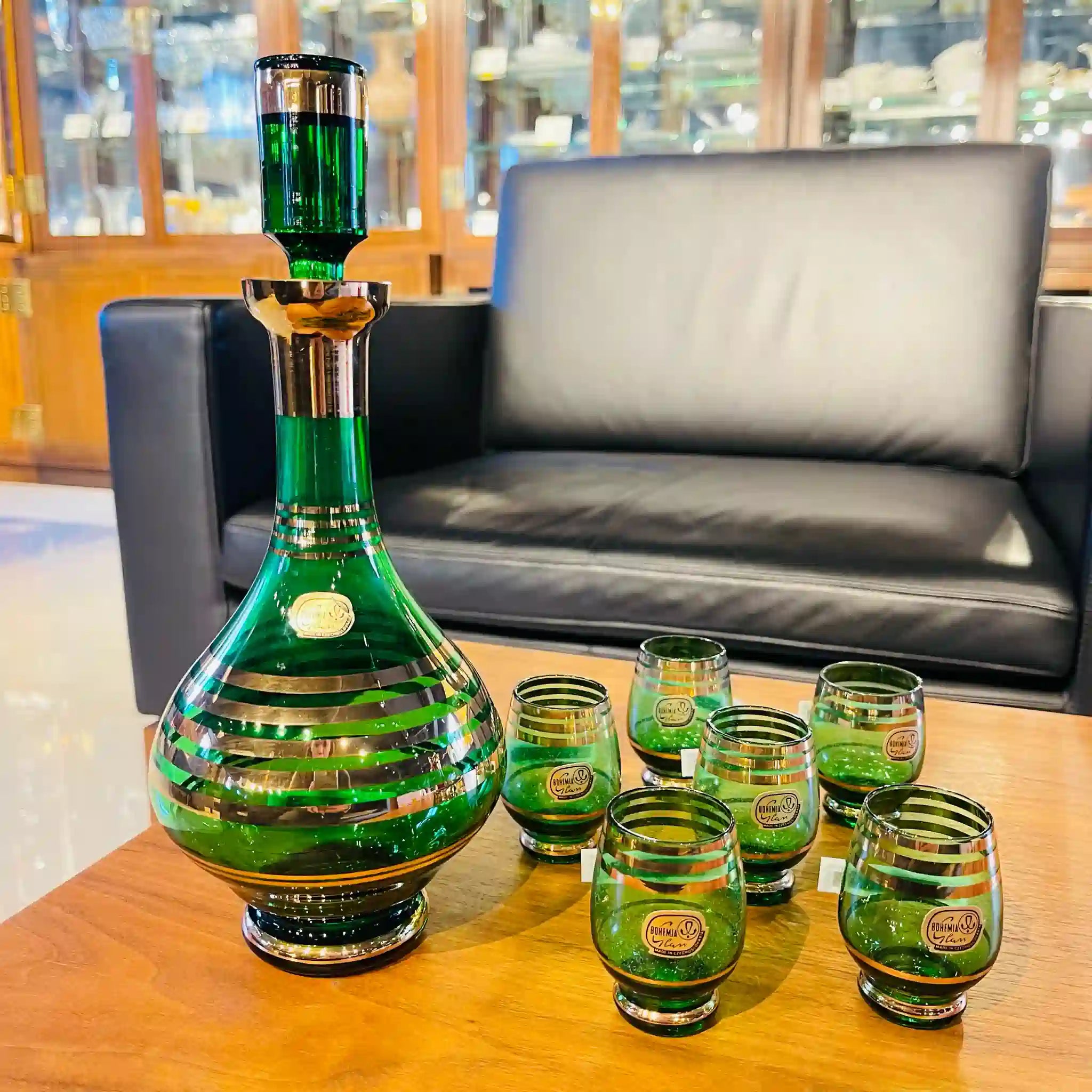 【リユース】 グラス 6P / BOHEMIA Cristal(ボヘミア クリスタル) / チェコ / 未使用,箱あり / 箱付き