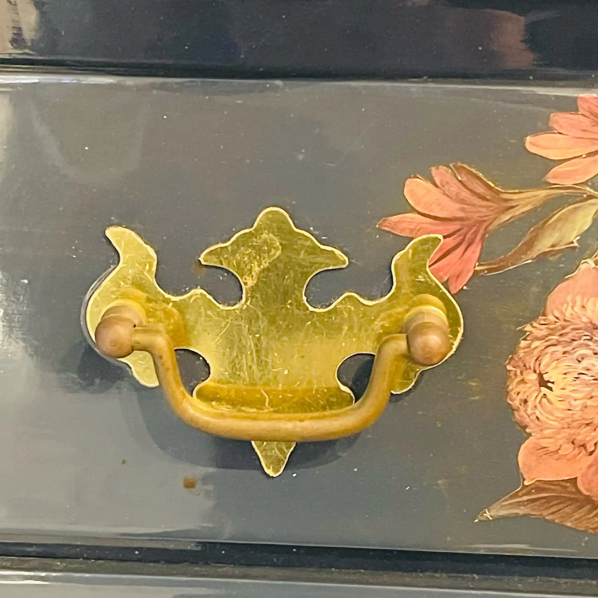 【リユース】 デコパージュ キャビネット