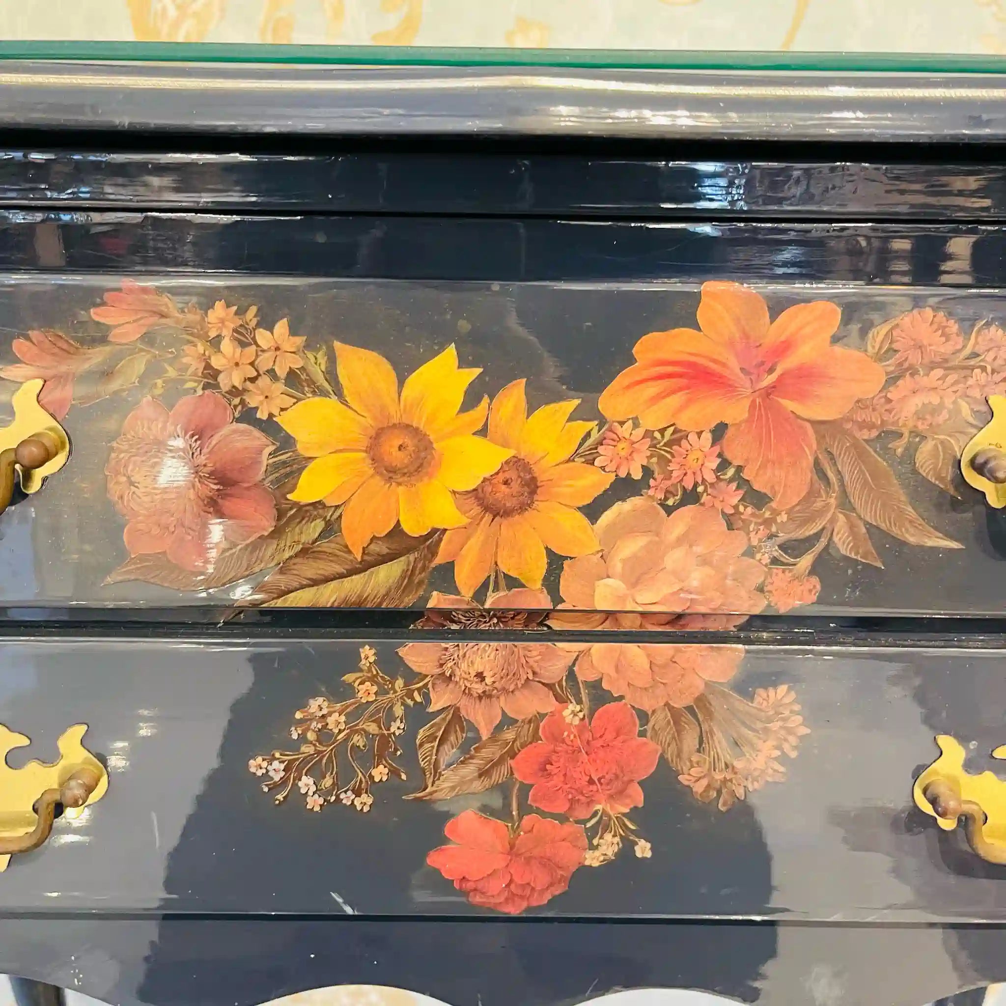 【リユース】 デコパージュ キャビネット