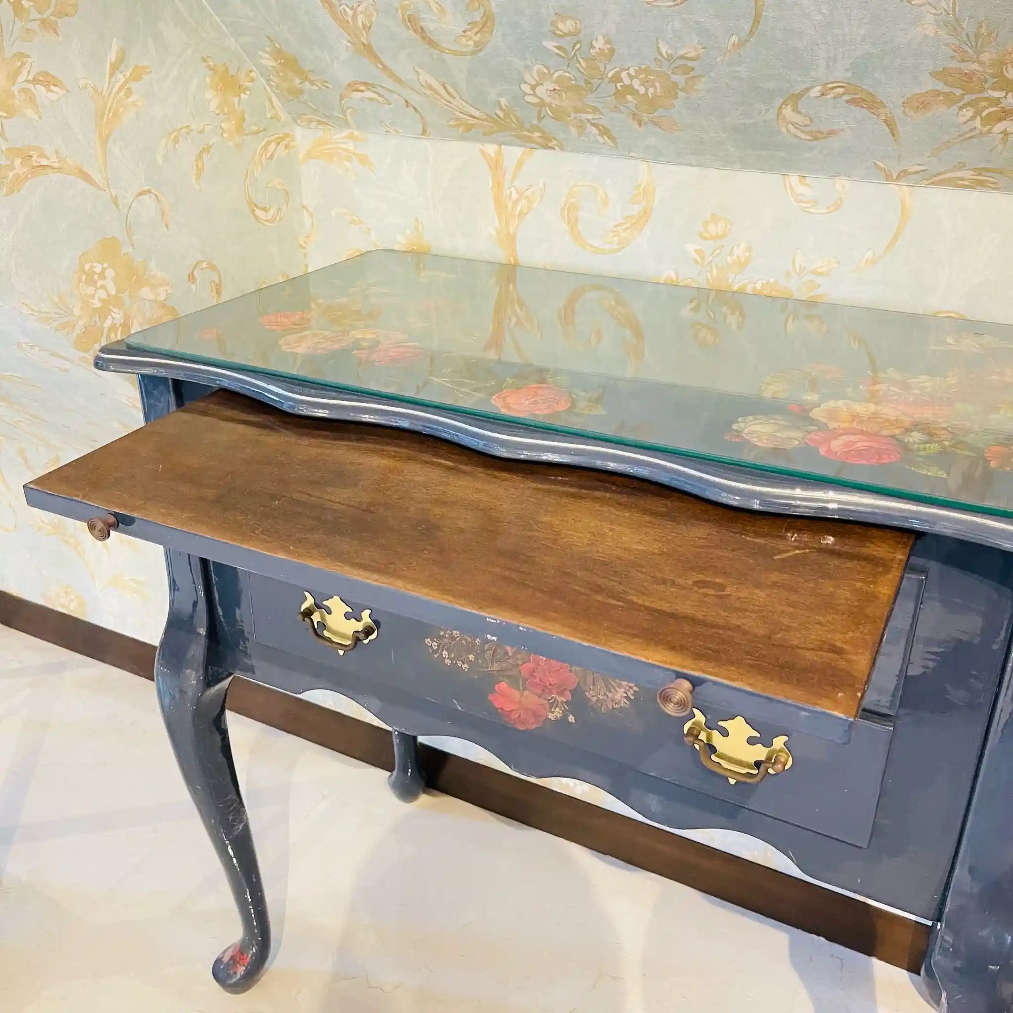 【リユース】 デコパージュ キャビネット